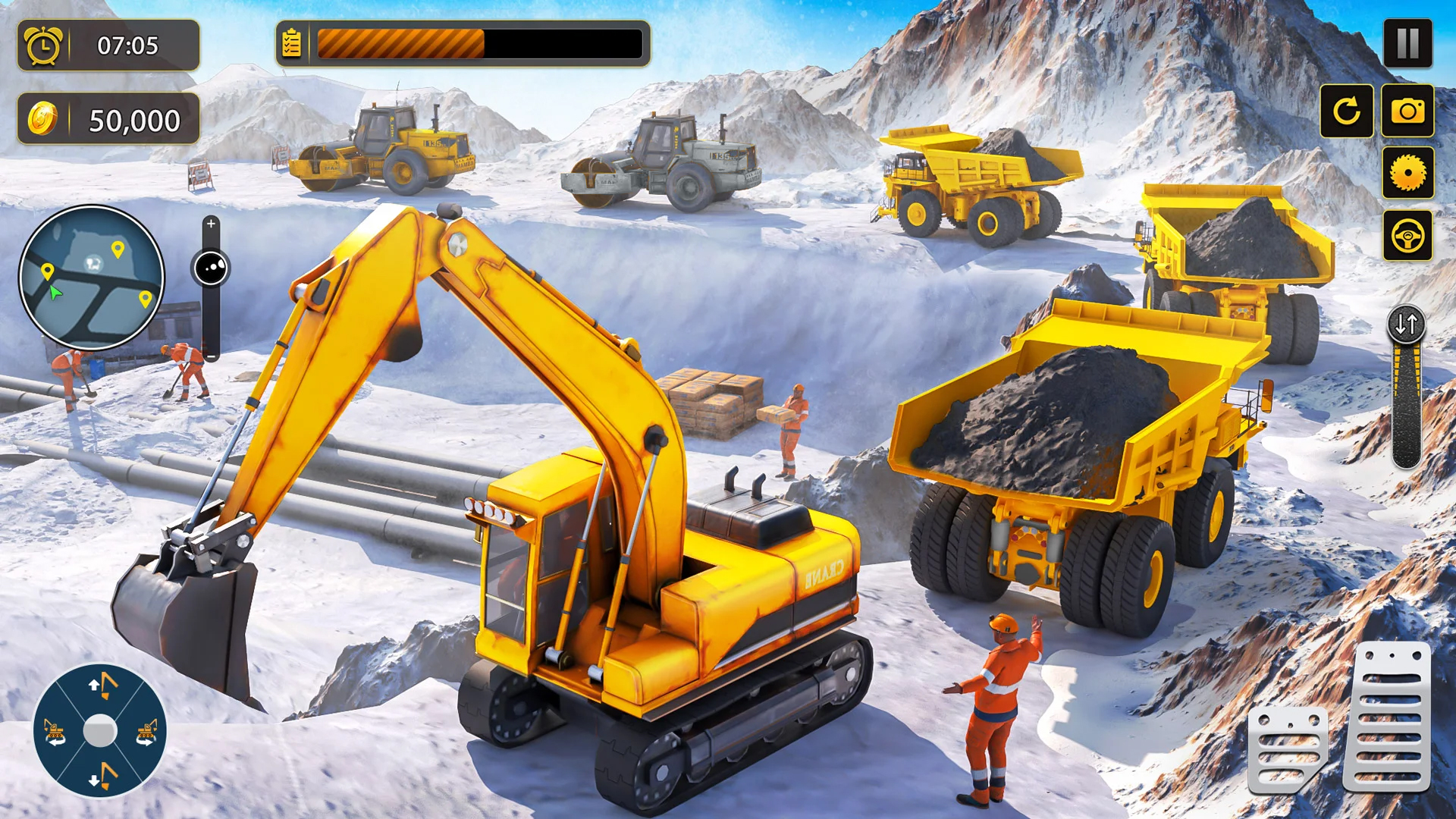 اسکرین شات 4 برنامه Bulldozer Excavator: JCB Games