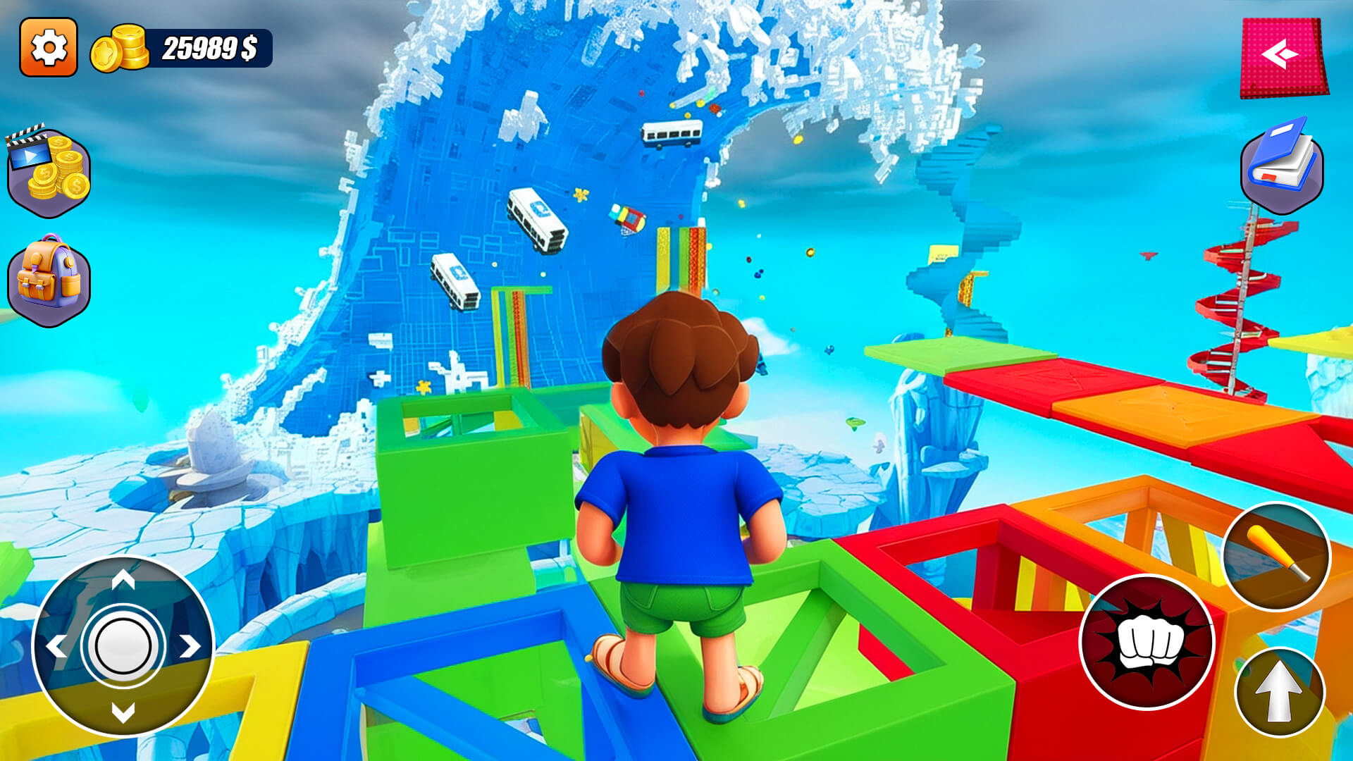 اسکرین شات 2 بازی Escape Tsunami For Brainrot 3D