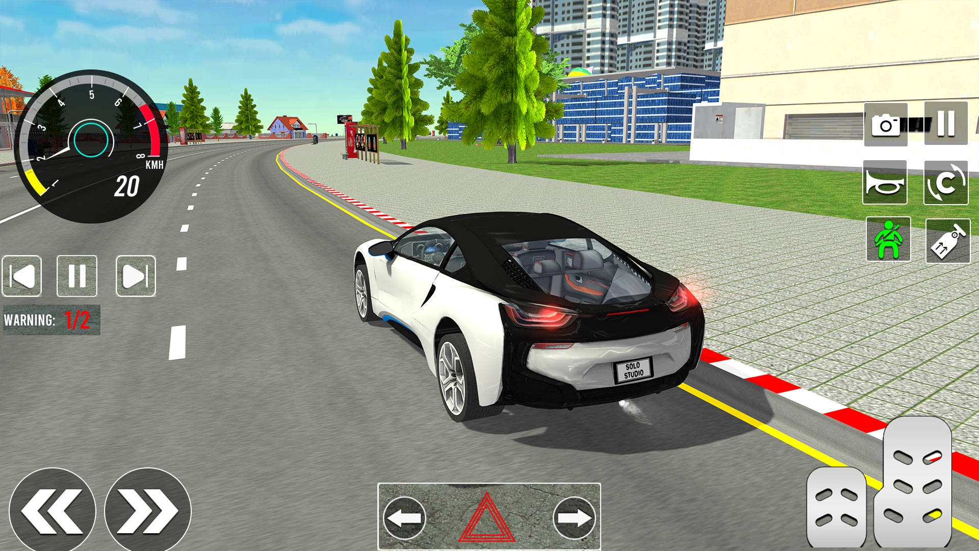 اسکرین شات 3 بازی US Car Driving School Car Game