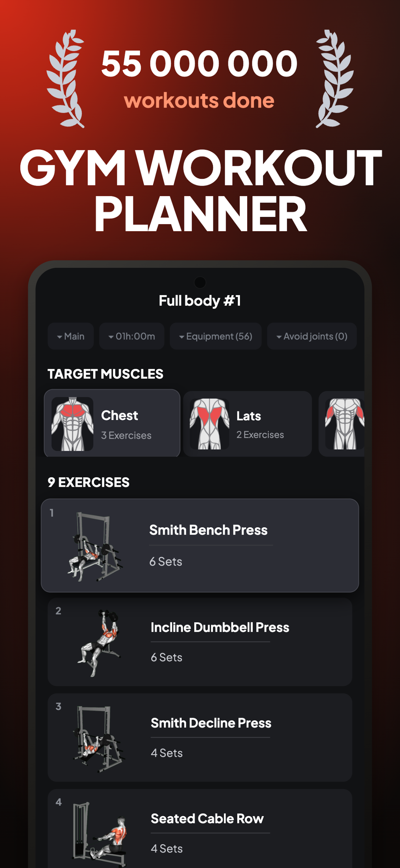اسکرین شات 1 برنامه Gym Workout & Personal Trainer