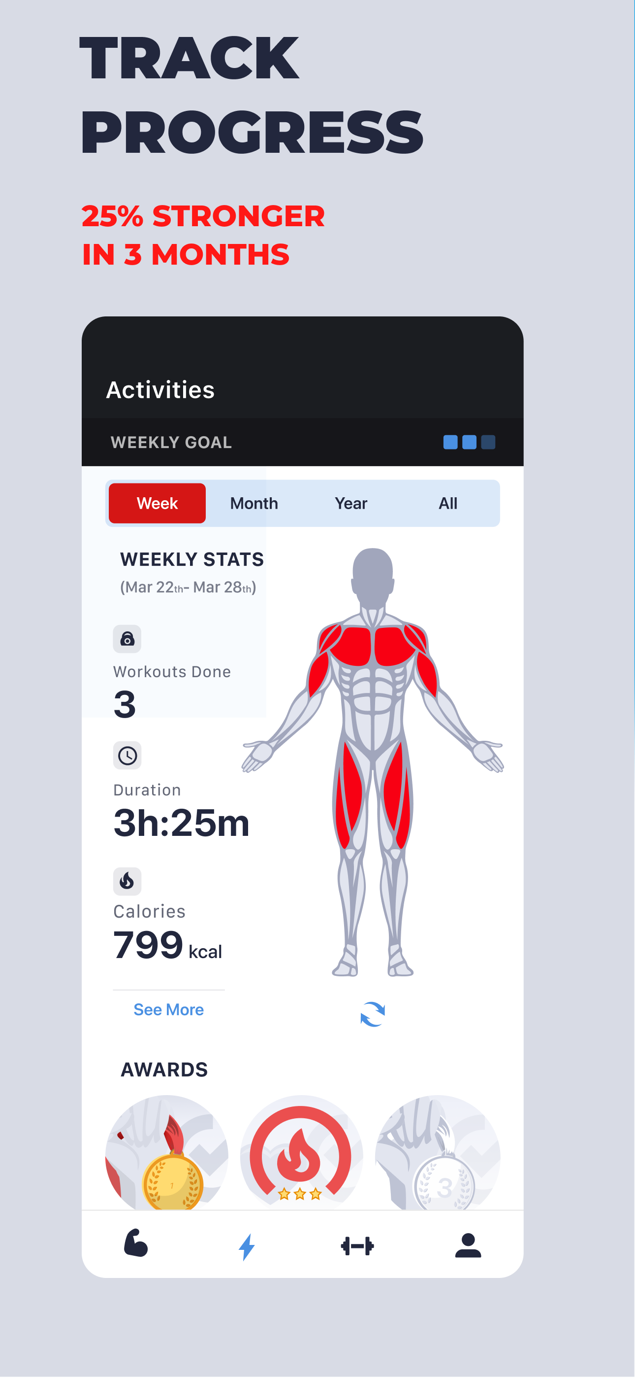 اسکرین شات 6 برنامه Gym Workout & Personal Trainer