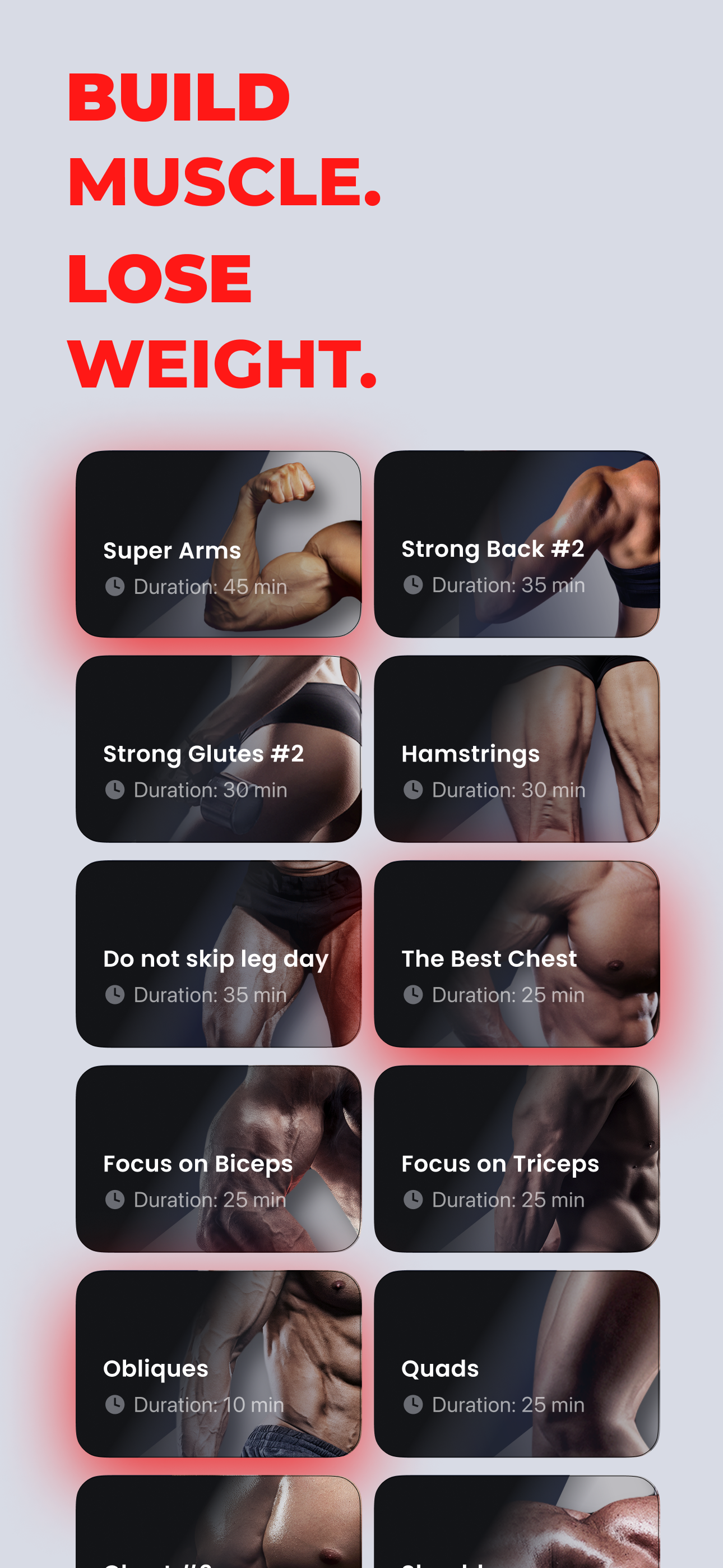 اسکرین شات 1 برنامه Gym Workout & Personal Trainer