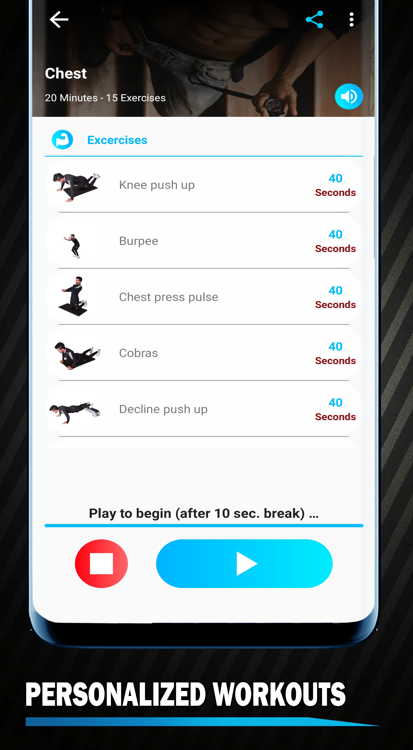 اسکرین شات 5 برنامه Home Workout No Equipment