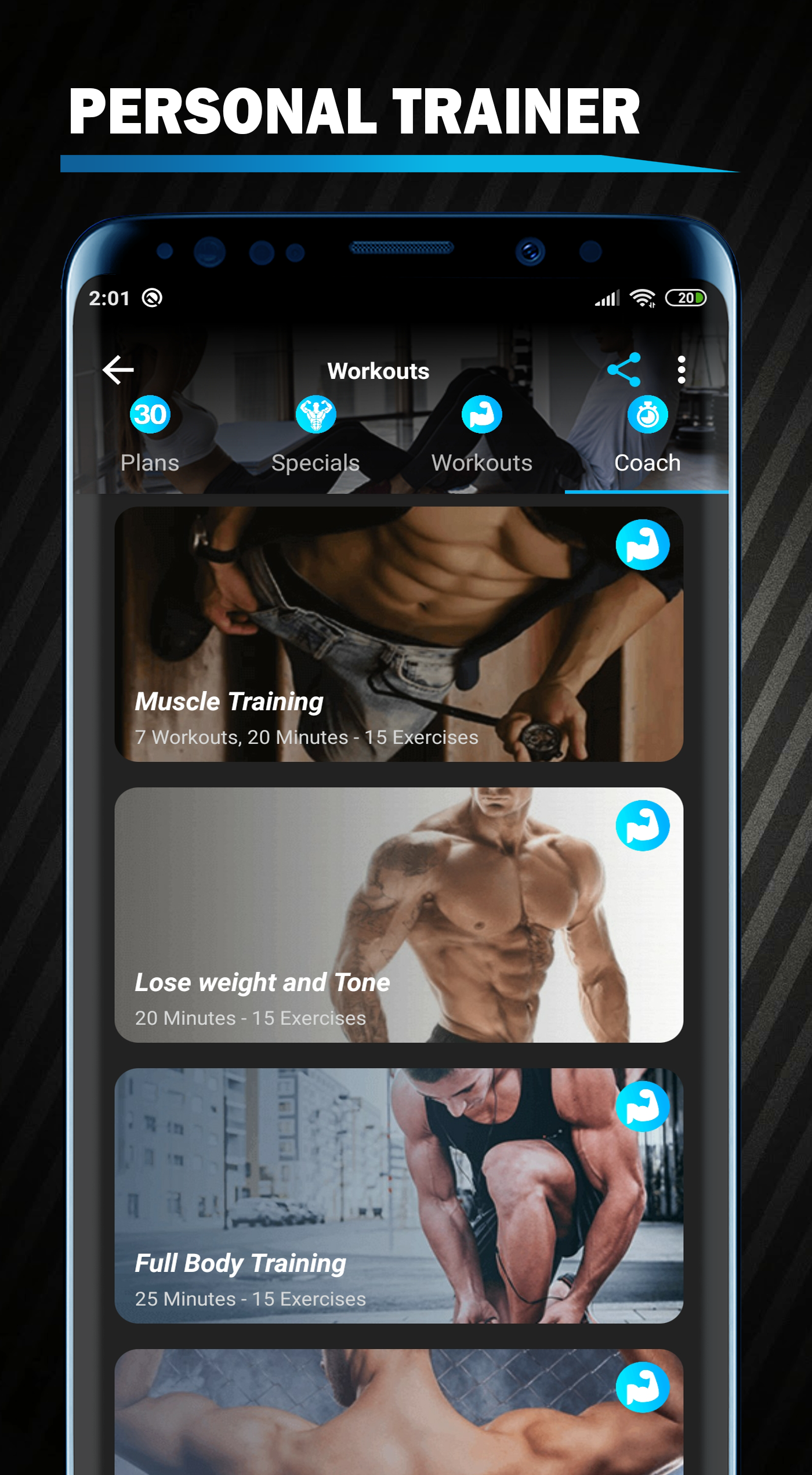 اسکرین شات 4 برنامه Home Workout No Equipment