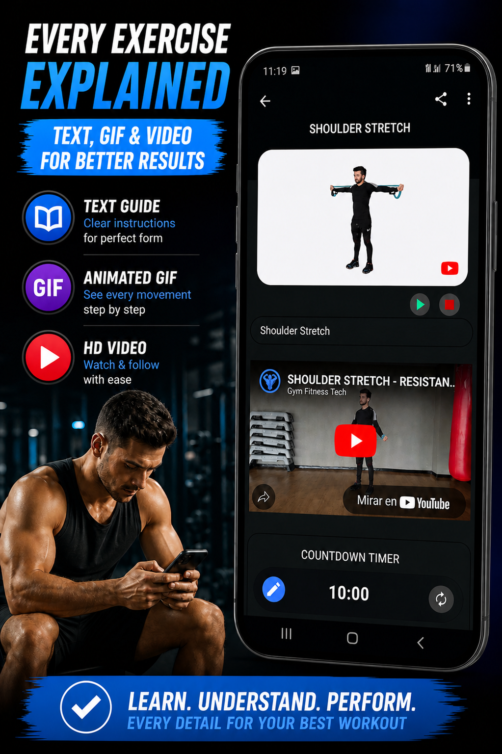 اسکرین شات 6 برنامه Resistance Band Workout by GFT