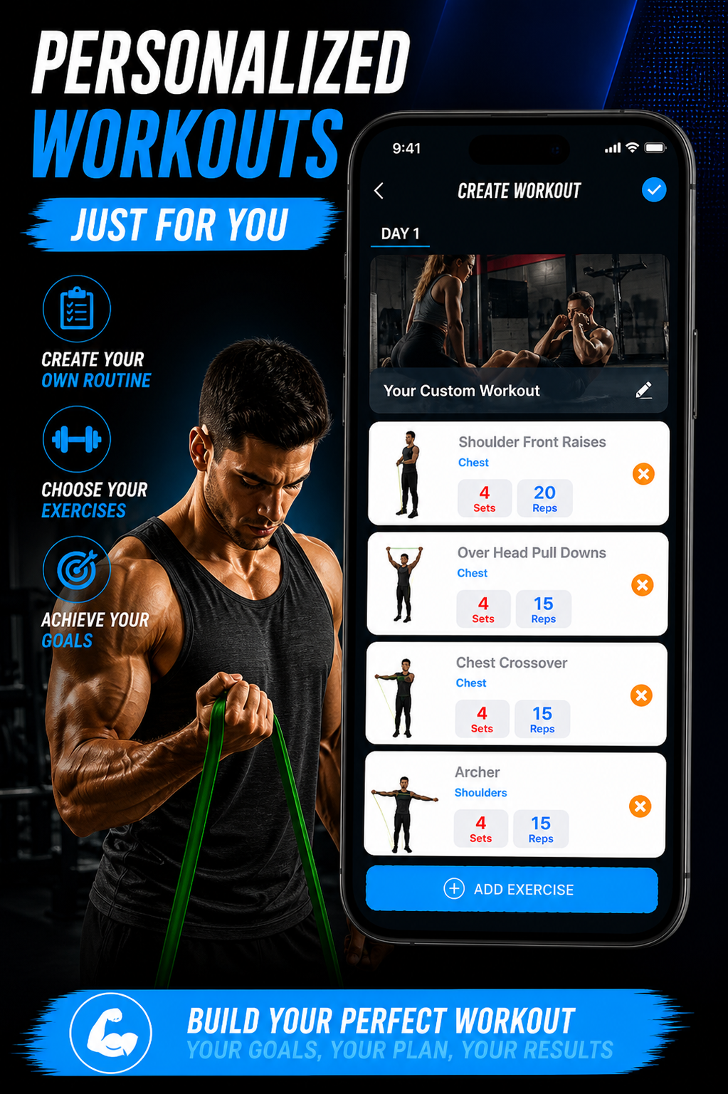 اسکرین شات 3 برنامه Resistance Band Workout by GFT