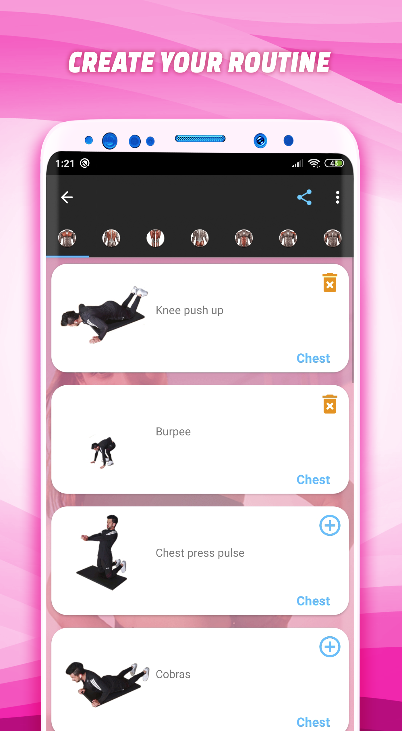اسکرین شات 6 برنامه Arm Workout & Abs Workout