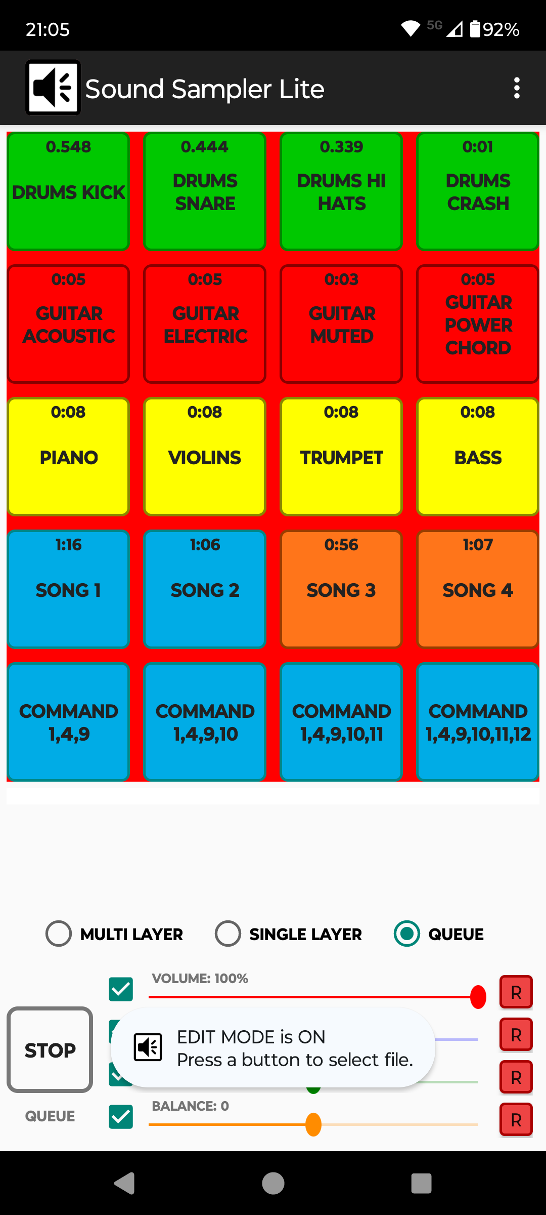 اسکرین شات 2 برنامه Sound Sampler Lite