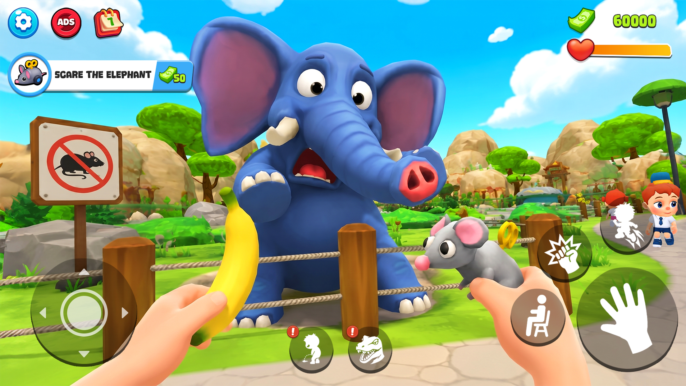 اسکرین شات 3 بازی Zoo Prank: Crazy Animals