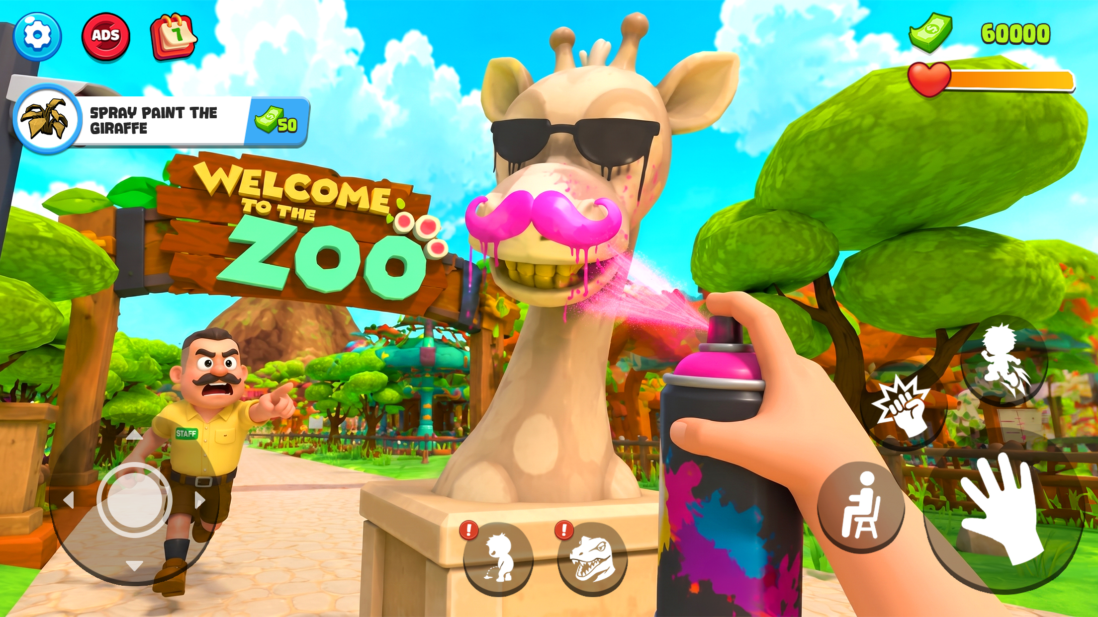 اسکرین شات 1 بازی Zoo Prank: Crazy Animals