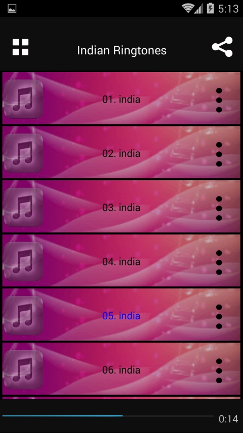 اسکرین شات 1 برنامه آهنگ زنگ (هندی)