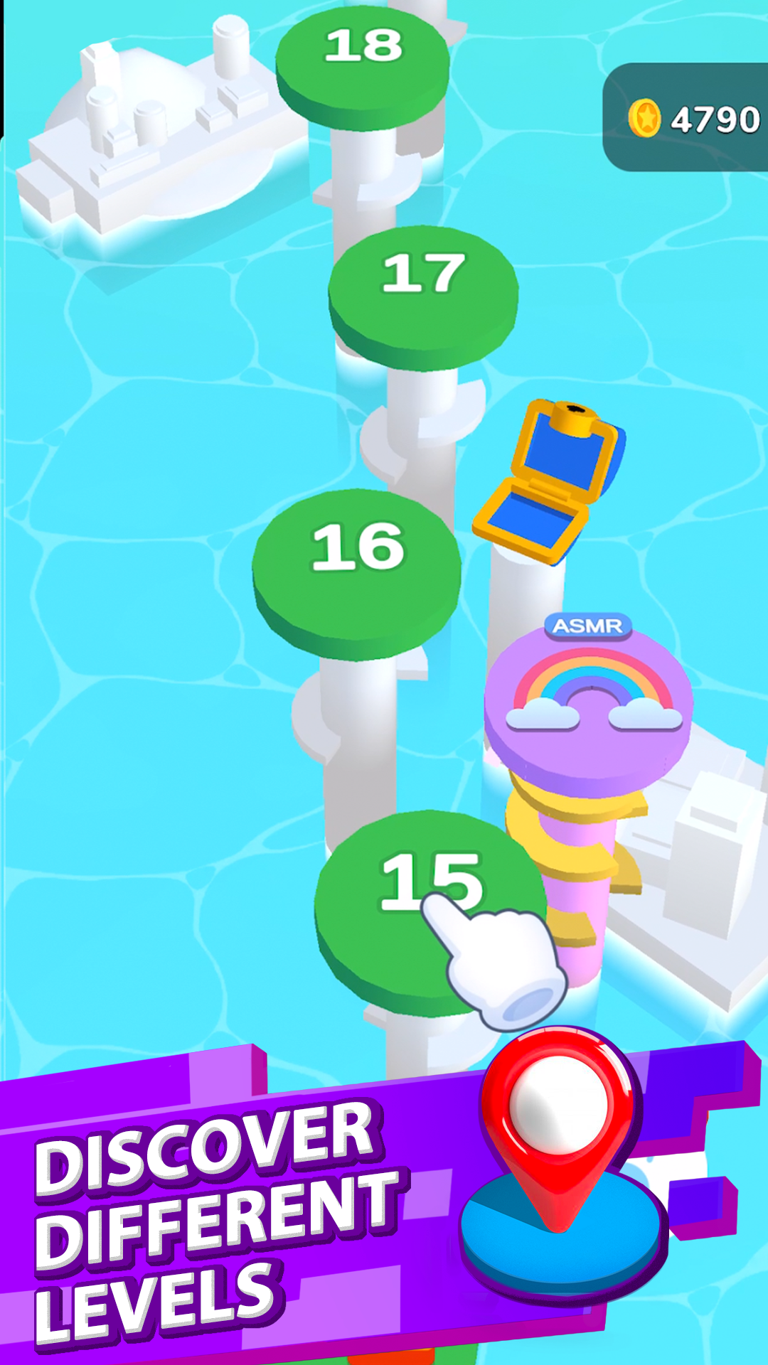 اسکرین شات 3 بازی Helix Jump