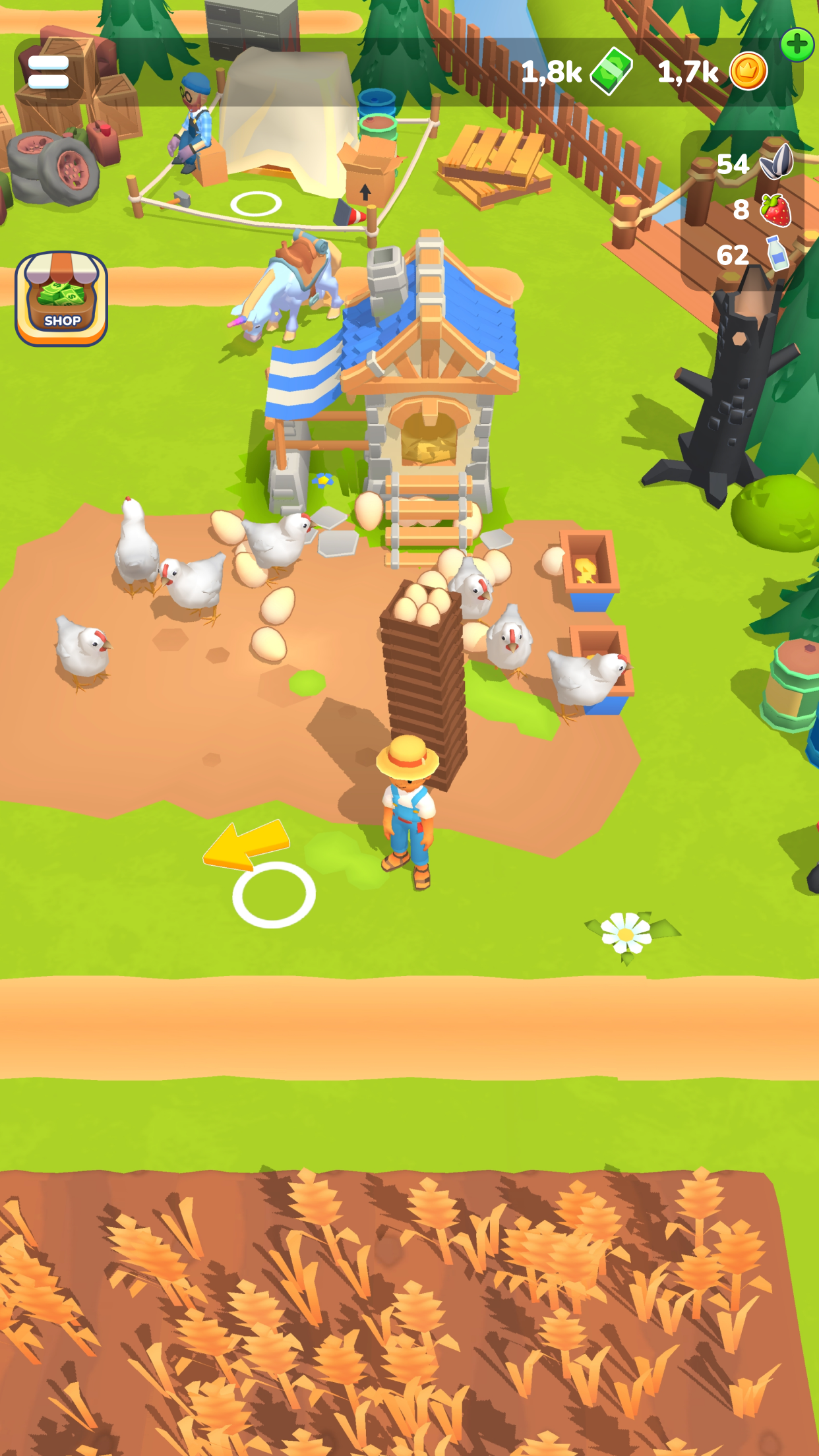 اسکرین شات 1 بازی Little Farm Story: Idle Tycoon