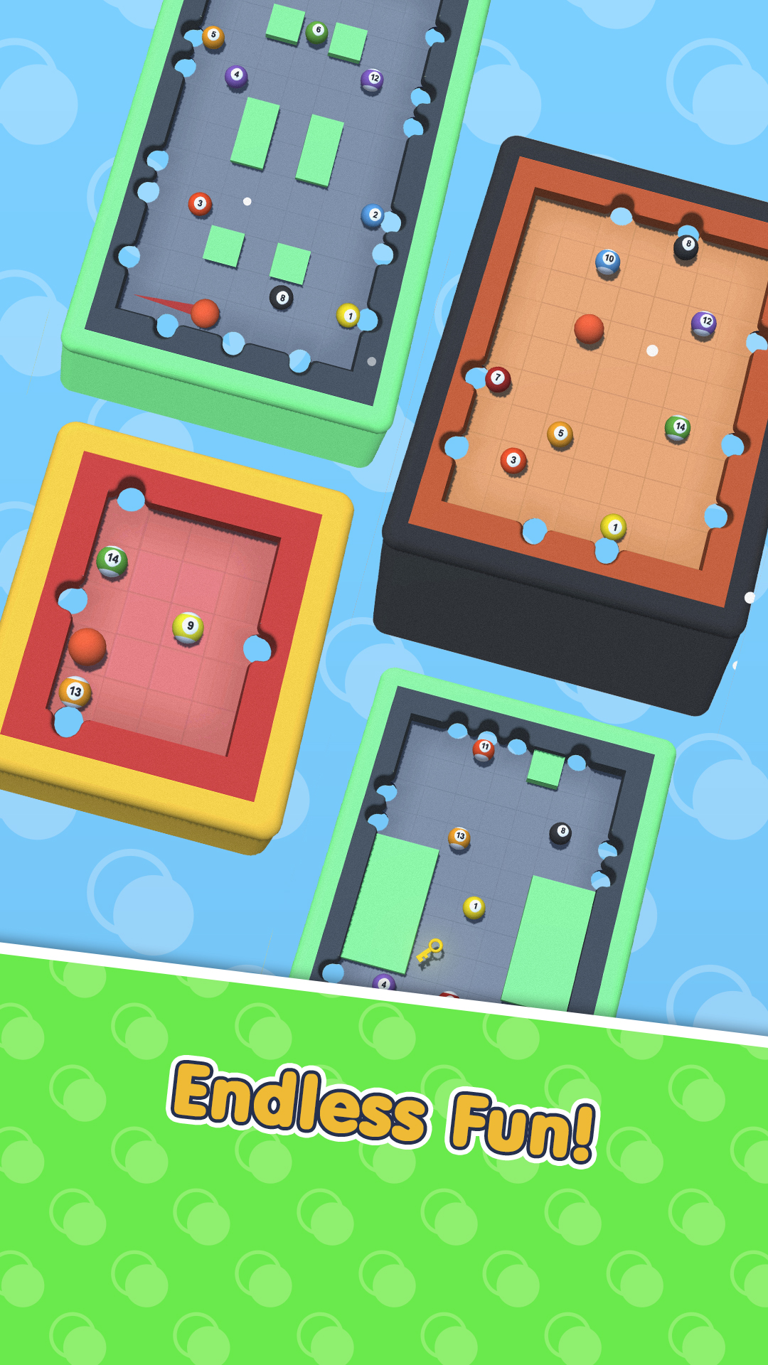 اسکرین شات 4 بازی Flick Pool Puzzle