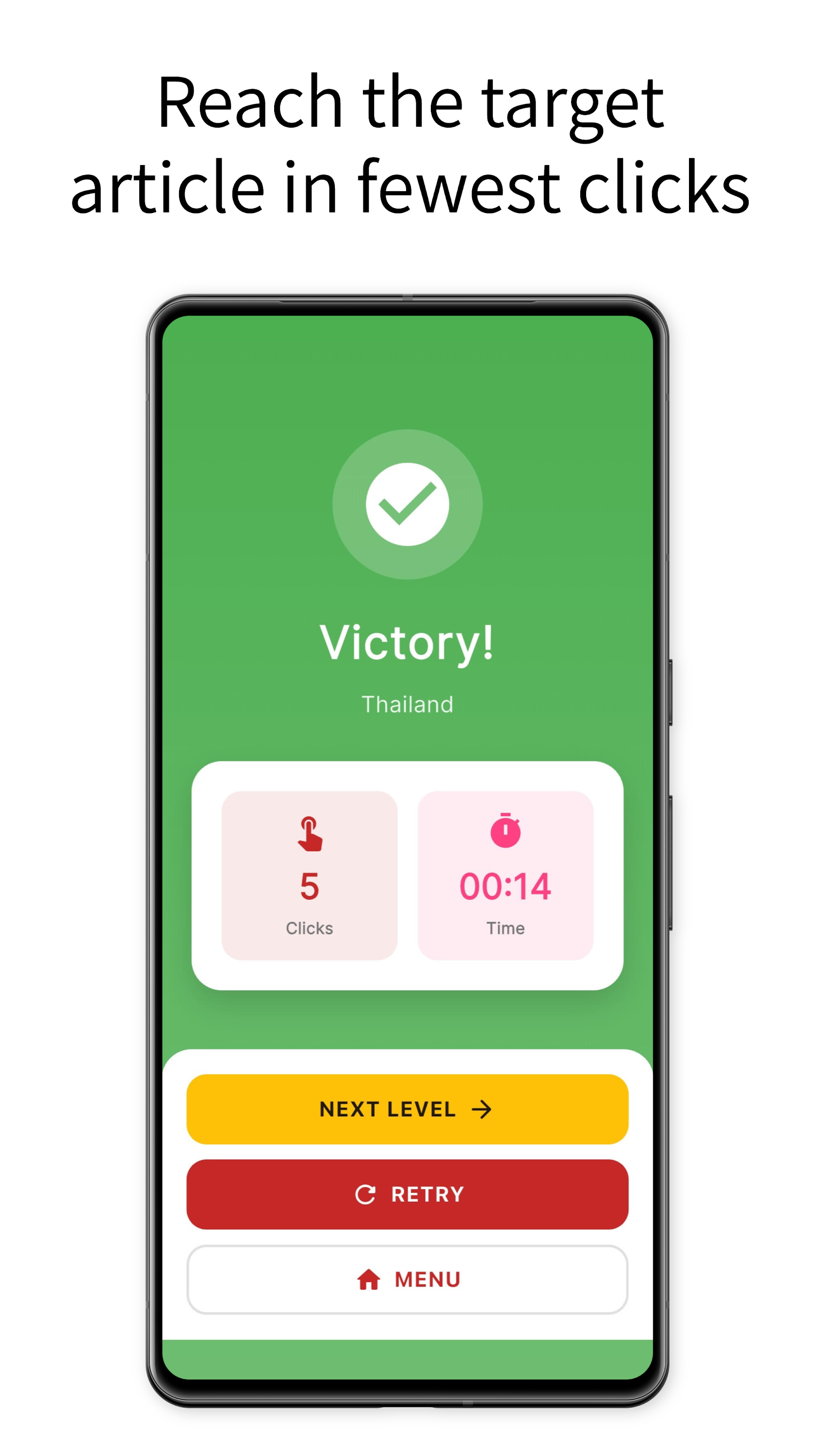 اسکرین شات 4 بازی The Wiki Game - Wikipedia Race