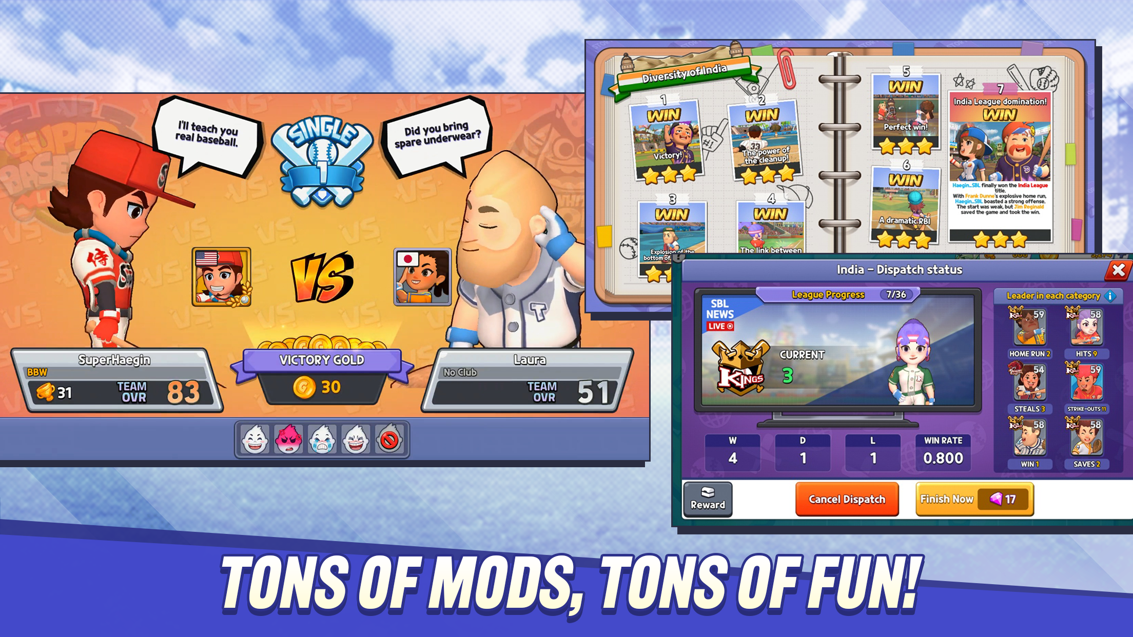 اسکرین شات 3 بازی Super Baseball League