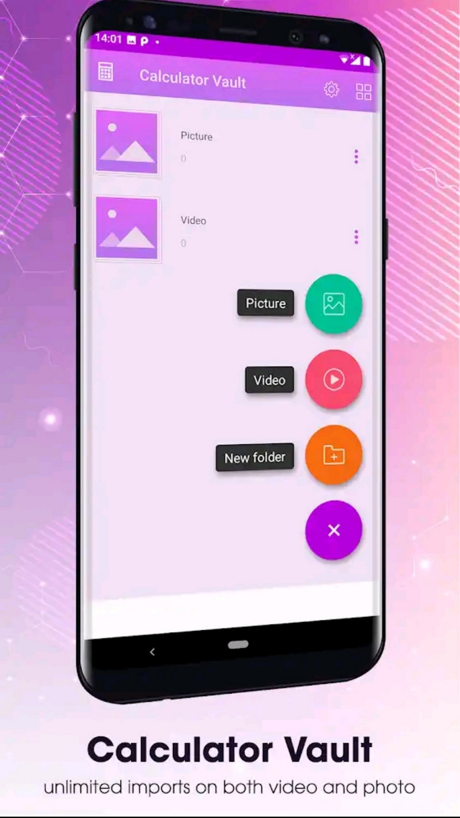 اسکرین شات 3 برنامه ماشین حساب+مخفی کننده گالری