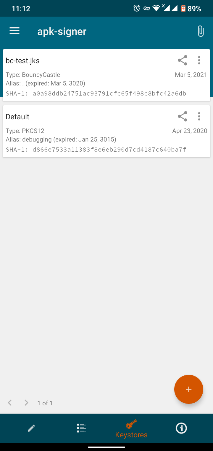 اسکرین شات 3 برنامه apk-signer