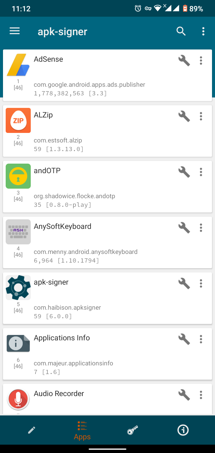 اسکرین شات 2 برنامه apk-signer