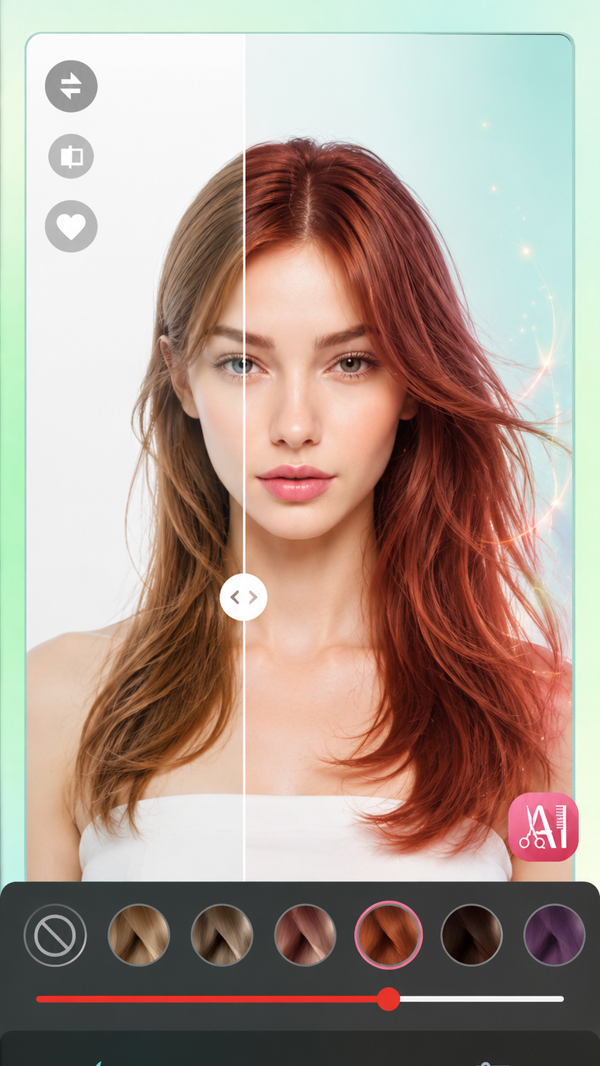 اسکرین شات 4 برنامه Hairstyle Try On - AI Haircut