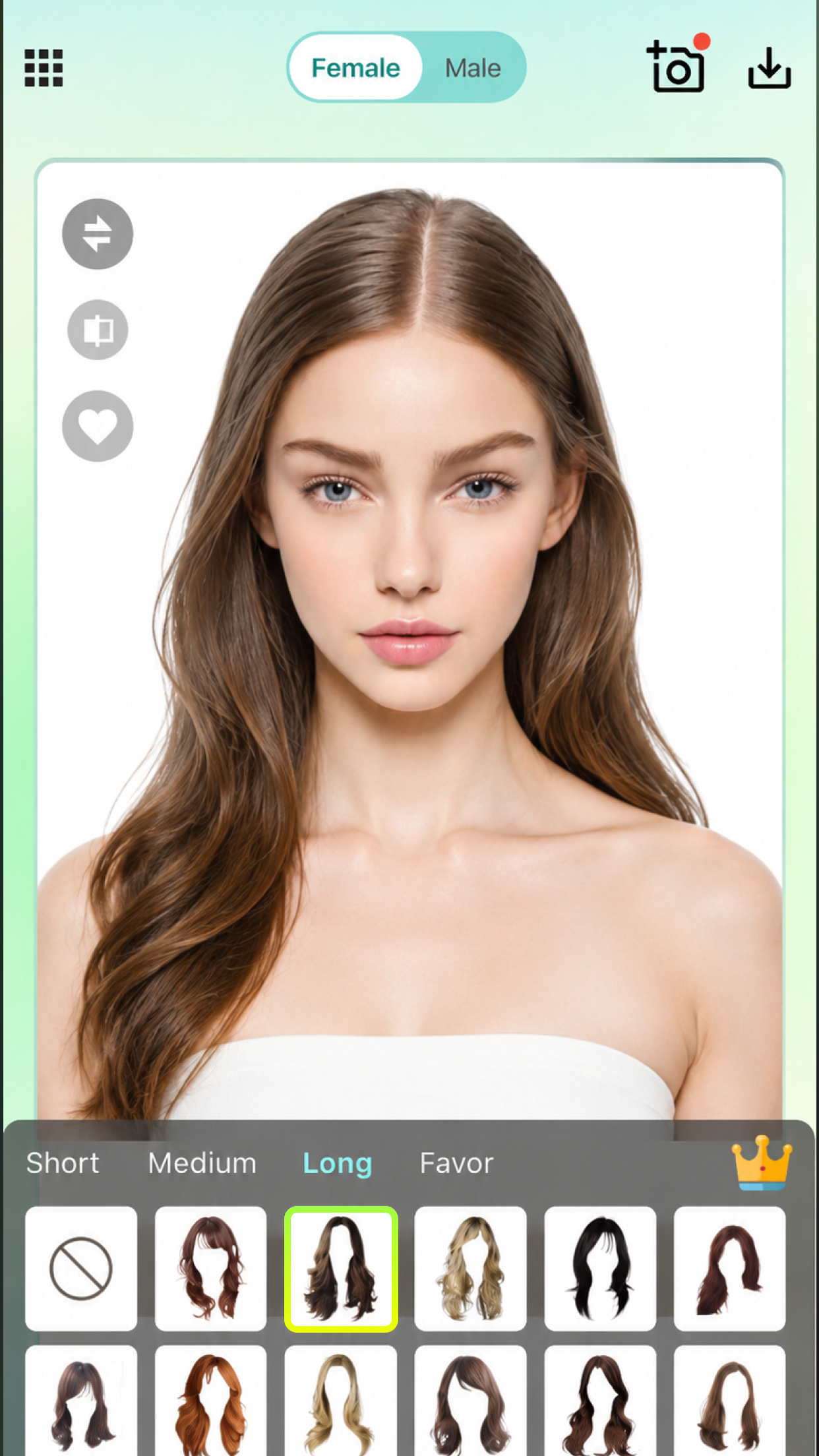 اسکرین شات 1 برنامه Hairstyle Try On - AI Haircut