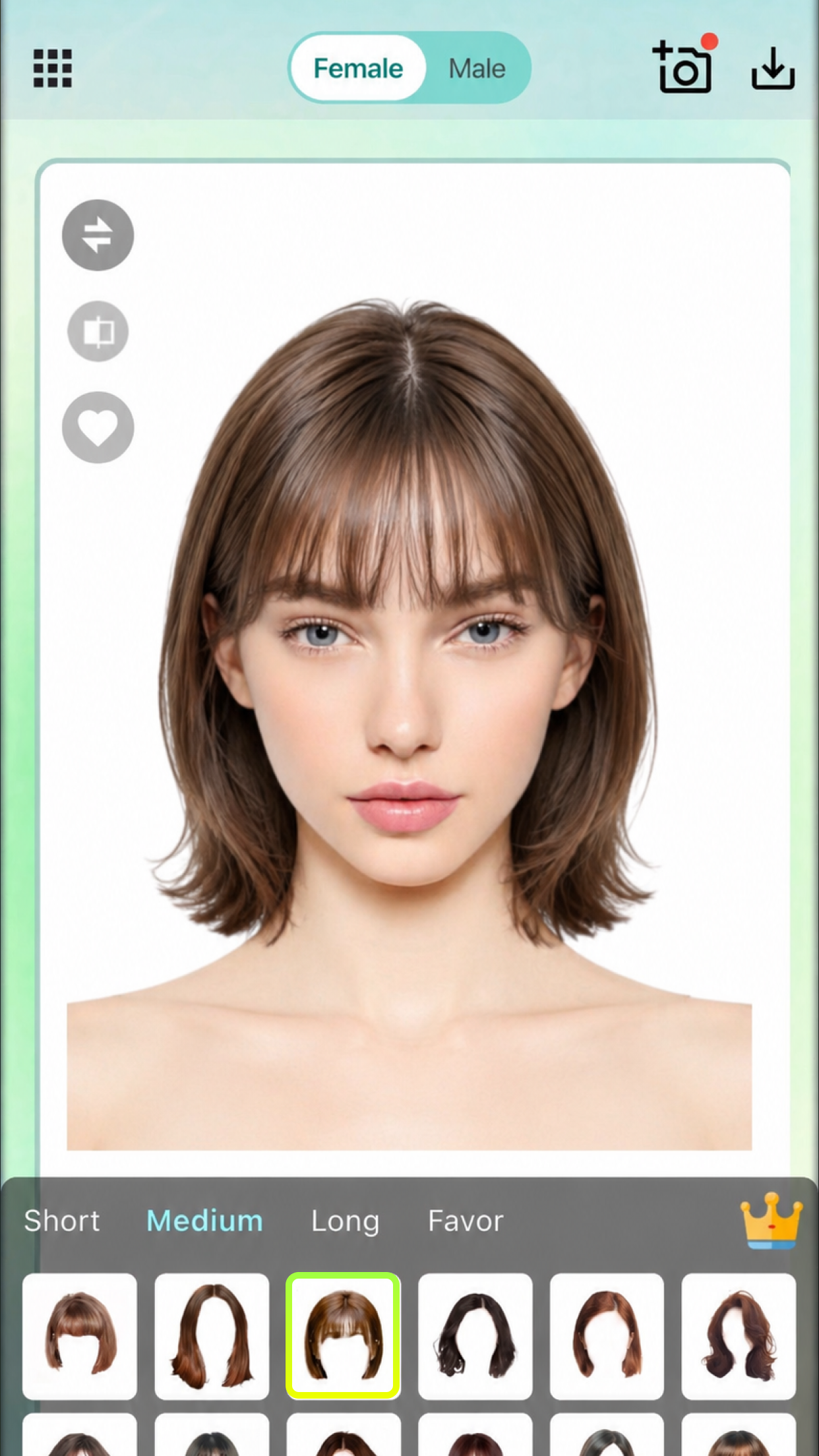 اسکرین شات 2 برنامه Hairstyle Try On - AI Haircut