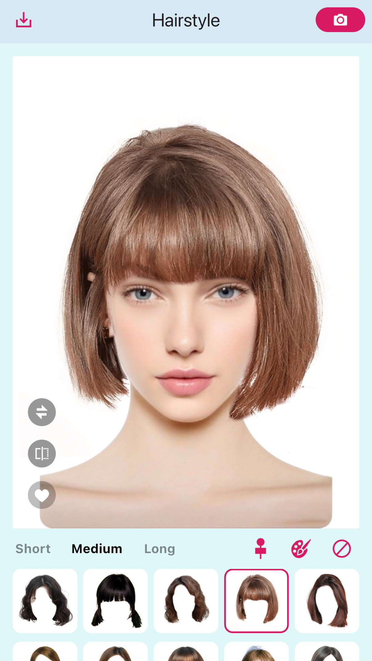 اسکرین شات 1 برنامه Hairstyle Try On - AI Haircut