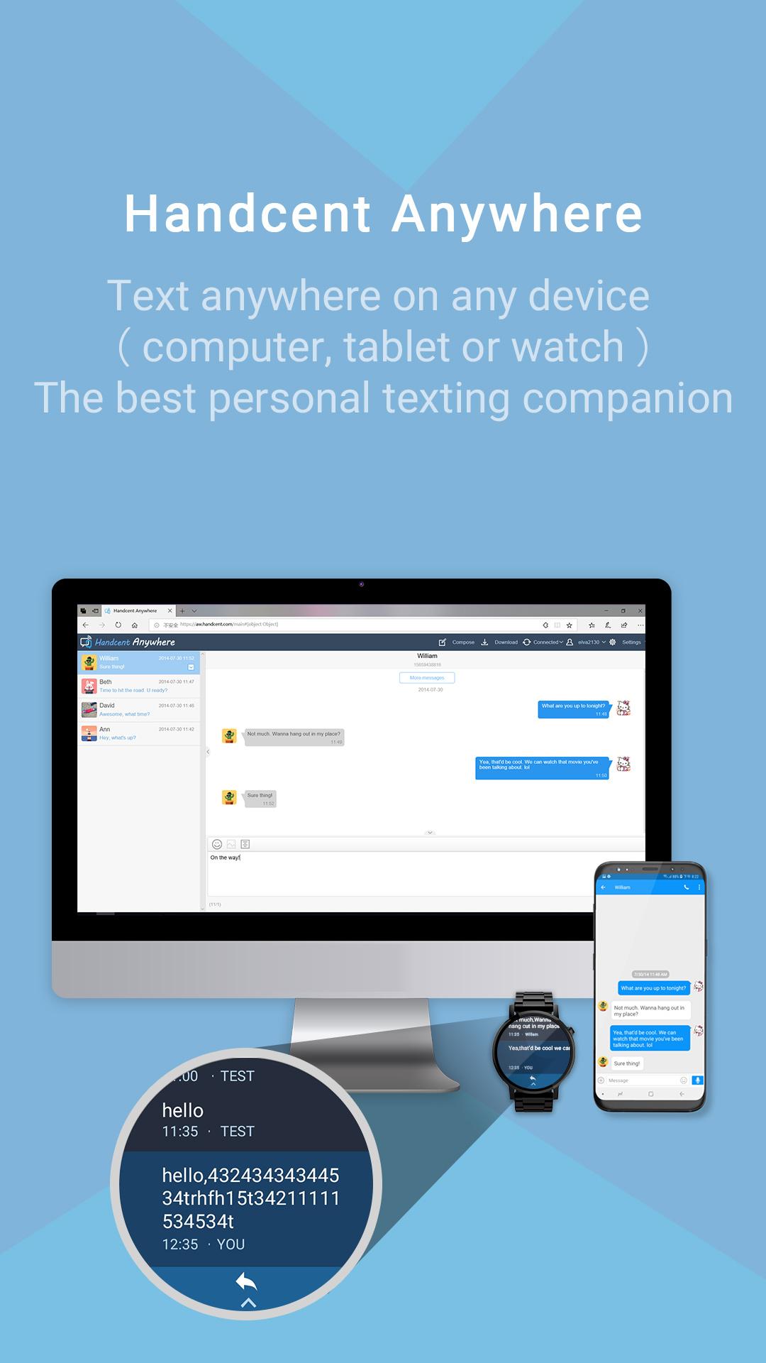 اسکرین شات 4 برنامه Handcent Next SMS messenger