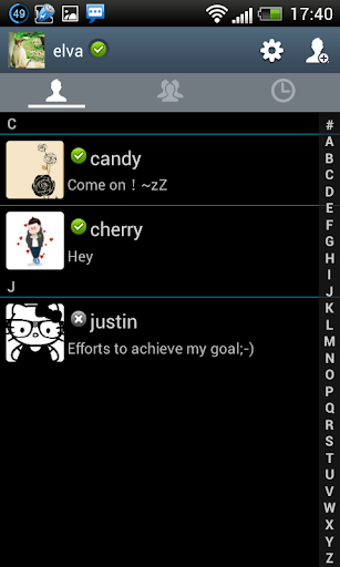 اسکرین شات 6 برنامه Handcent 6 Skin(Samsung style)