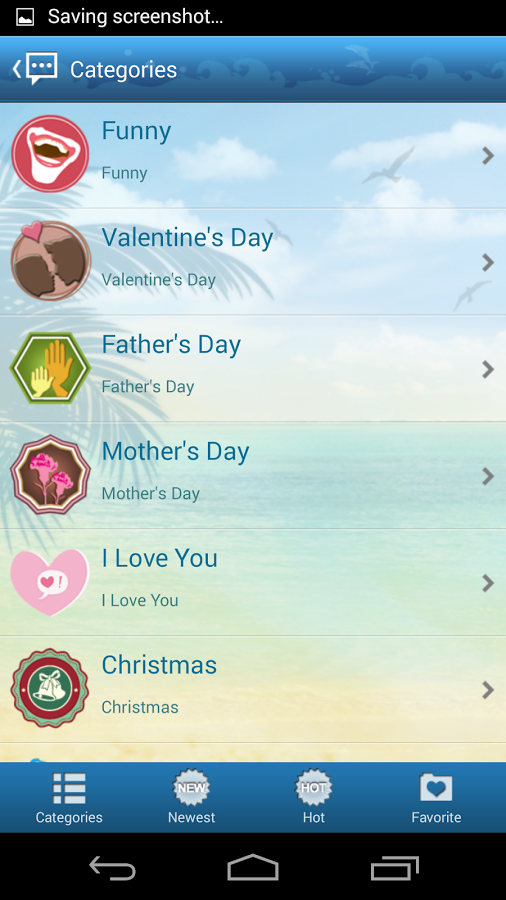 اسکرین شات 6 برنامه Handcent 6 Skin Summer Time