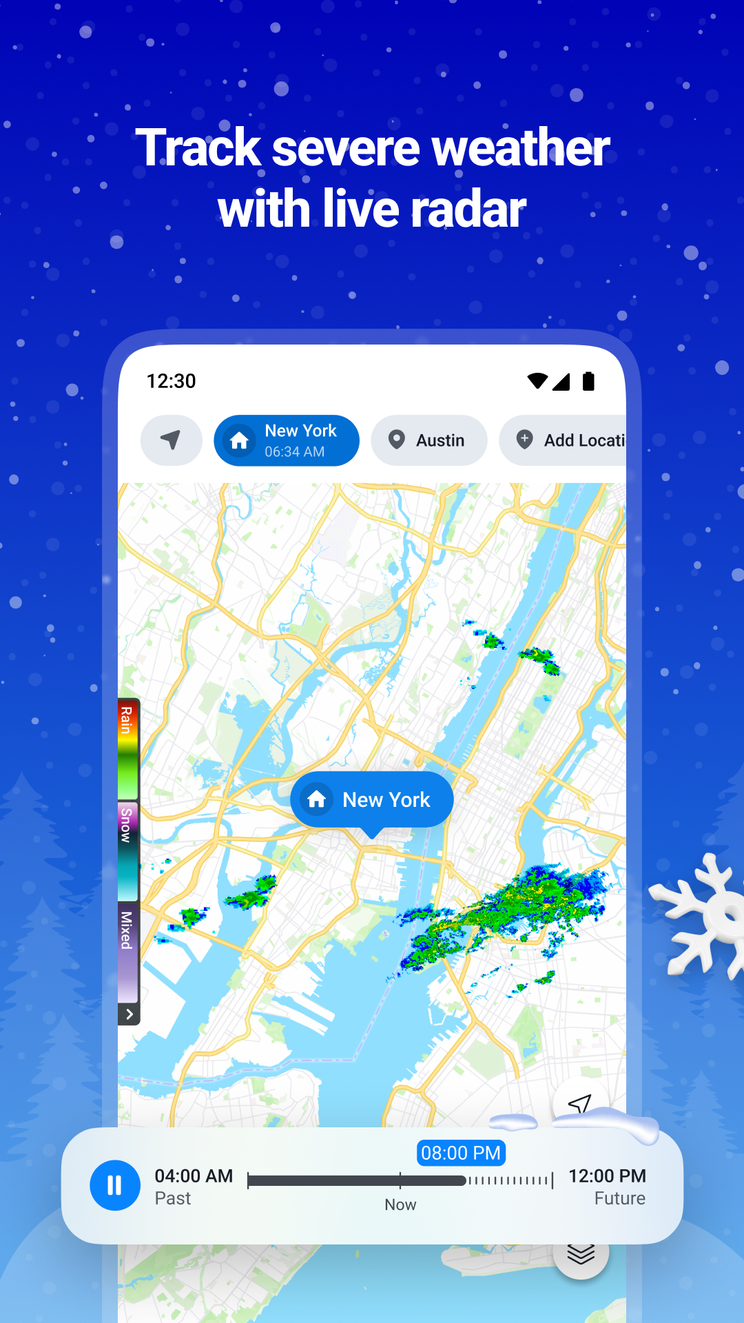 اسکرین شات 4 برنامه 1Weather: Forecast & Radar