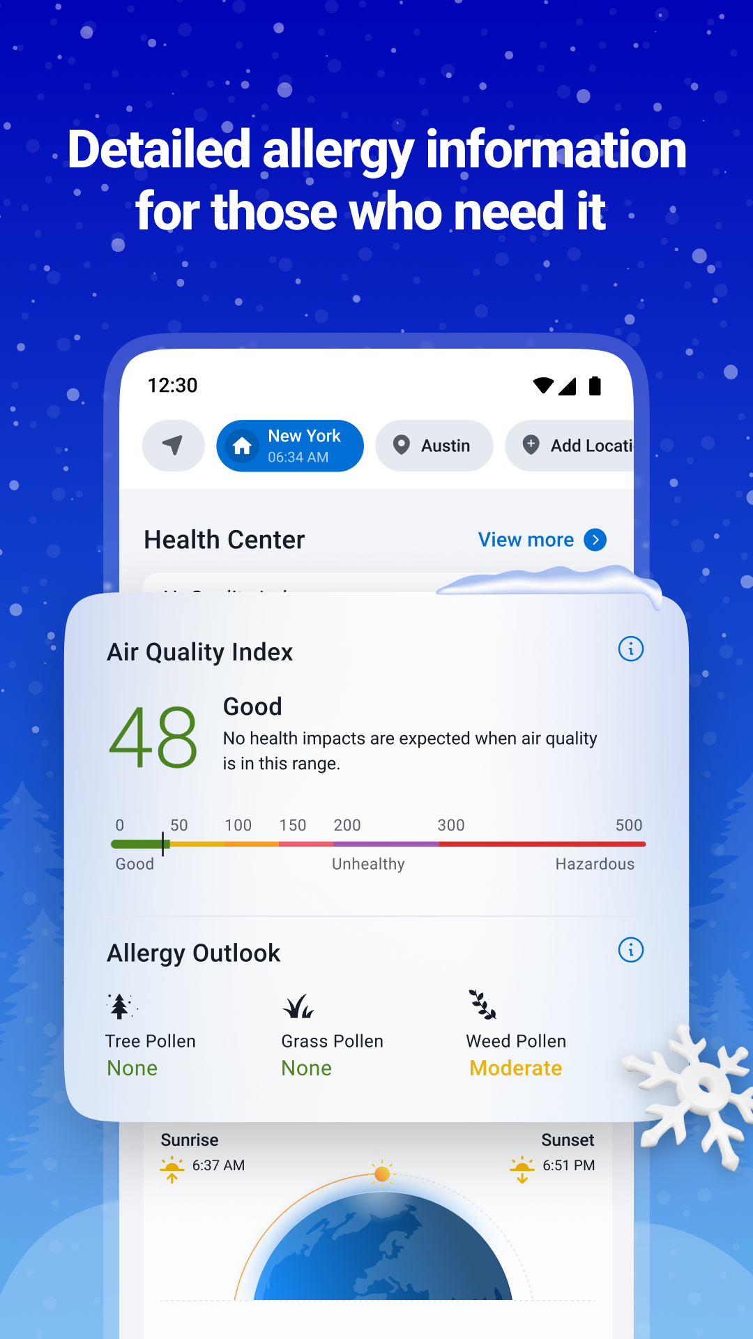 اسکرین شات 6 برنامه 1Weather: Forecast & Radar