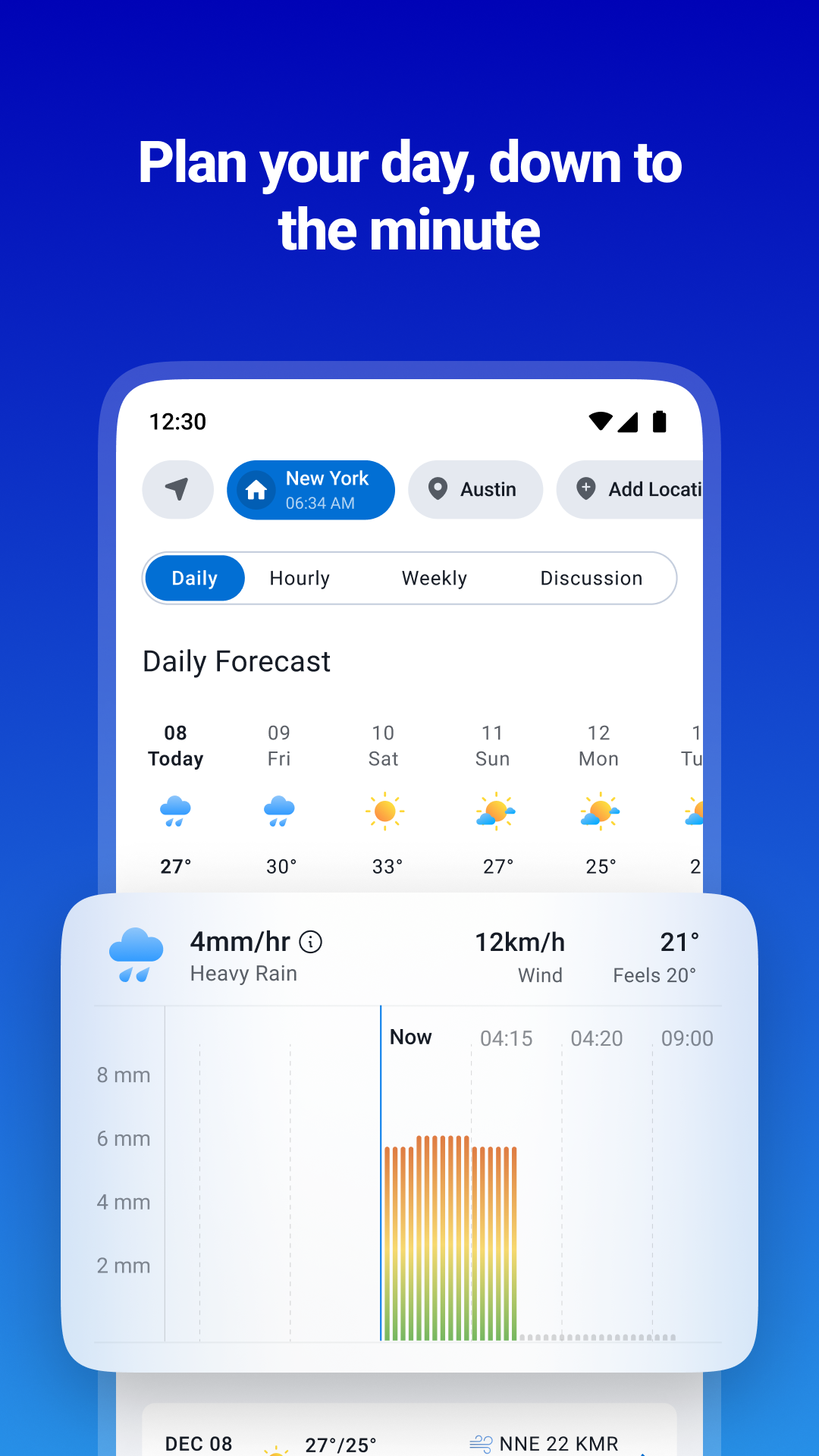 اسکرین شات 3 برنامه 1Weather Forecasts & Radar