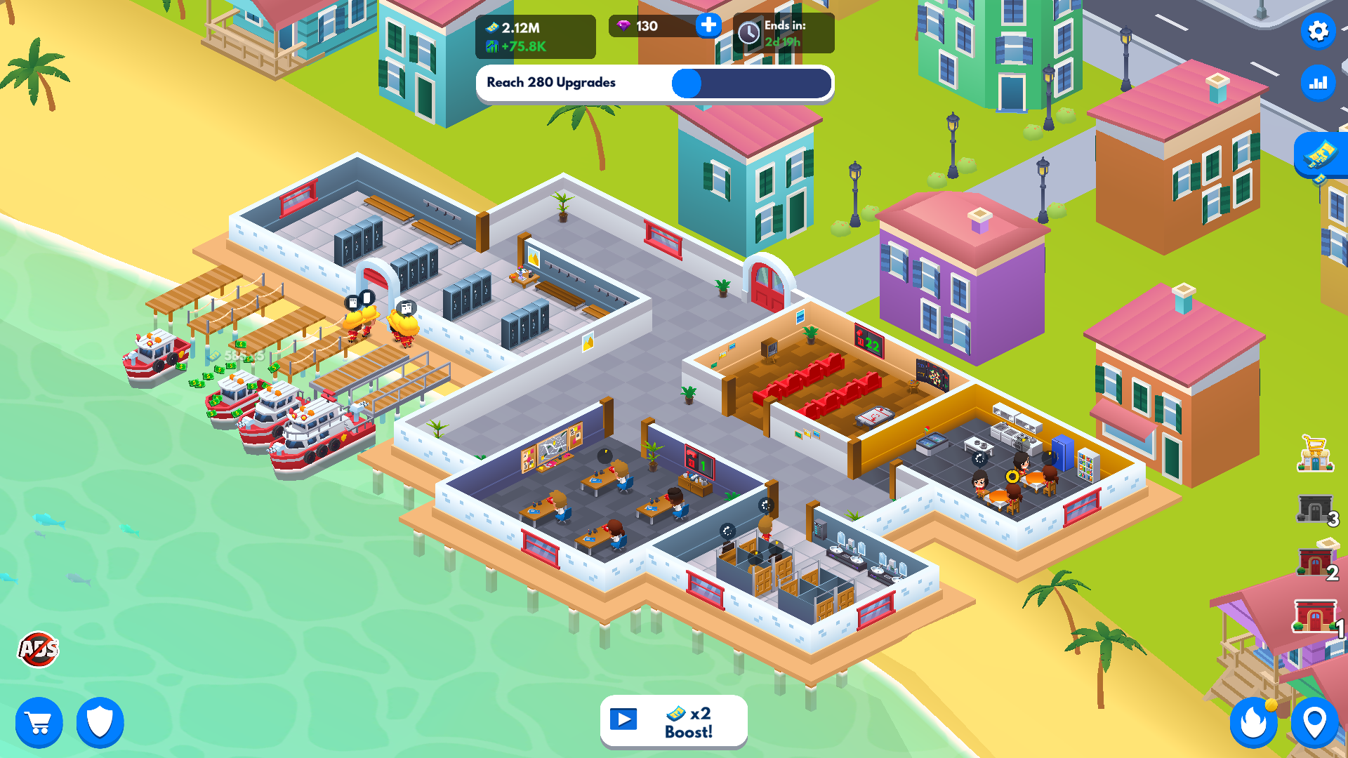 اسکرین شات 5 بازی Idle Firefighter Tycoon
