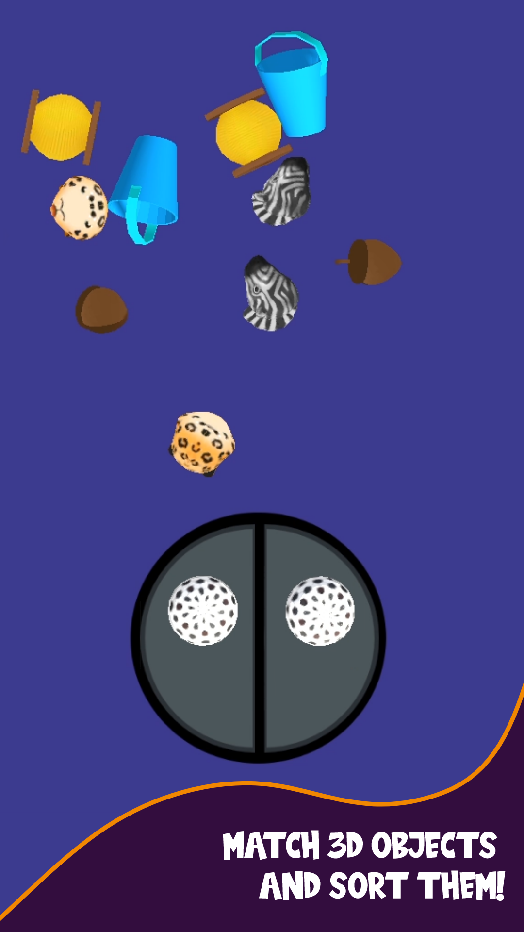 اسکرین شات 3 بازی Pair Match: 3D sorting game