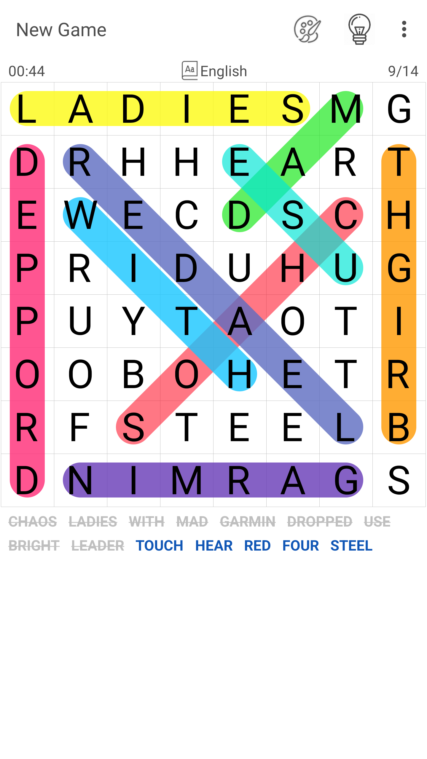 اسکرین شات 1 بازی Word Search Puzzle - Word Find