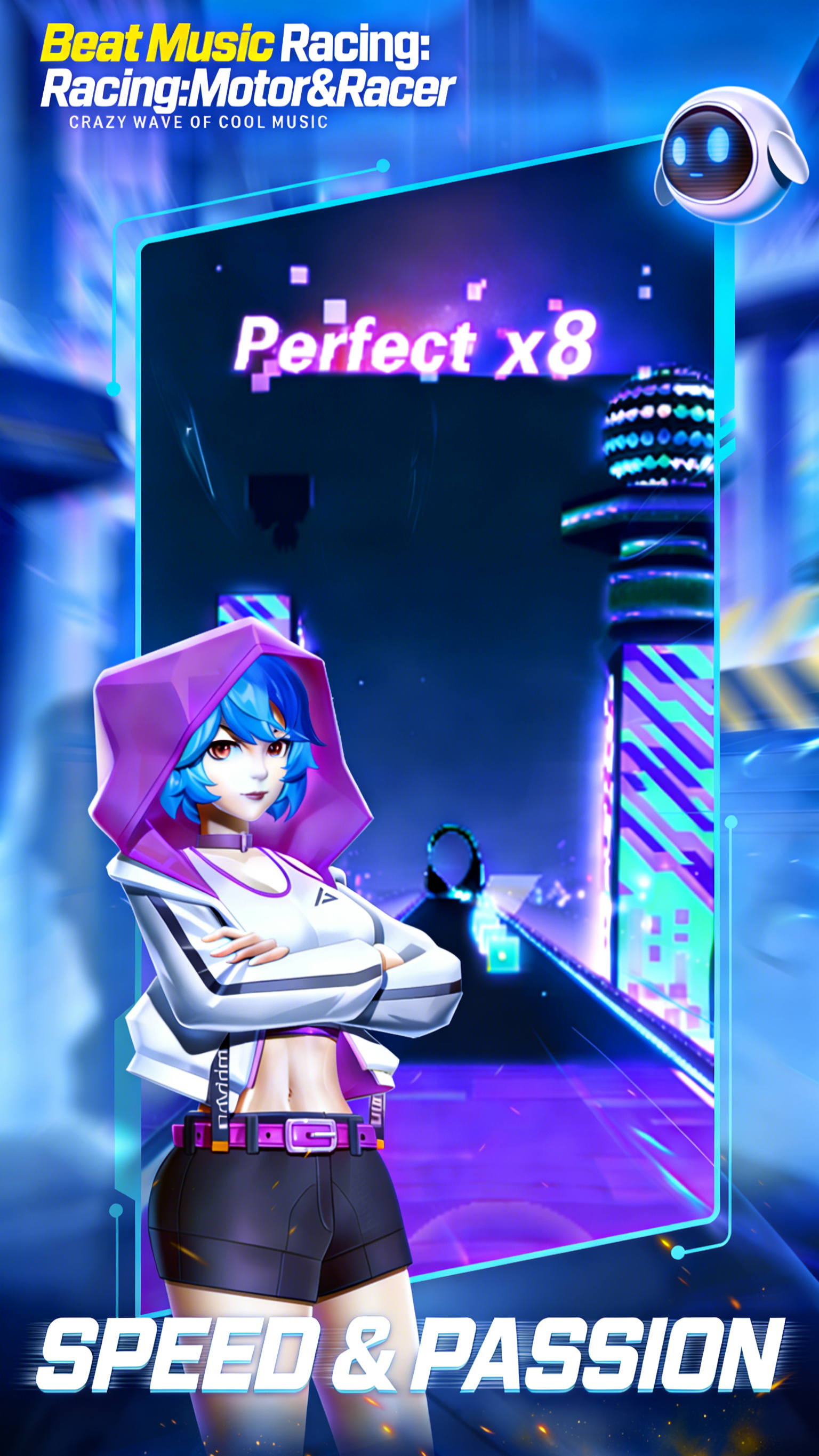 اسکرین شات 2 بازی Beat Music Racing: Motor&Racer