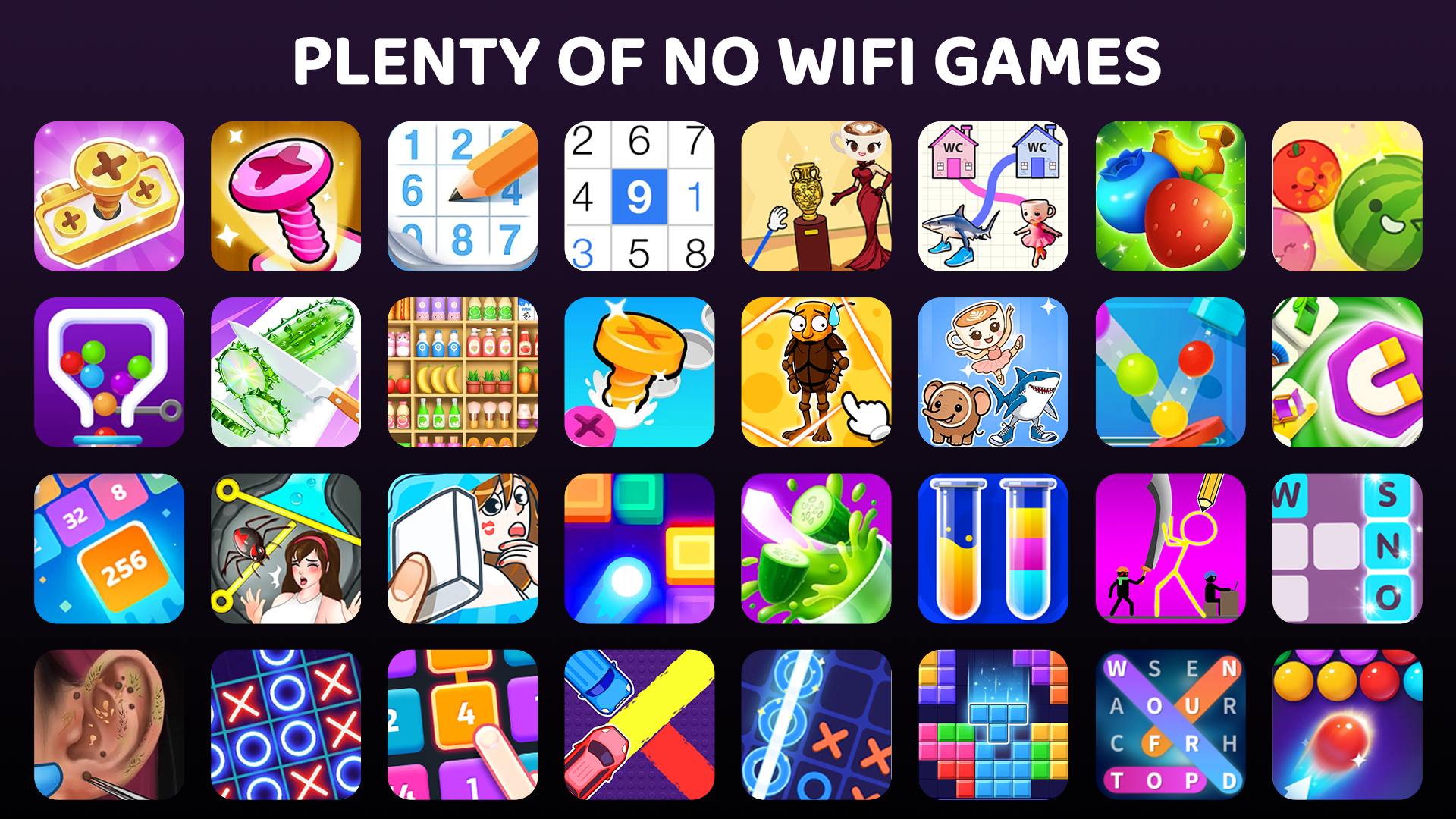اسکرین شات 1 بازی NoWiFi Mini Games: Calm&Relax