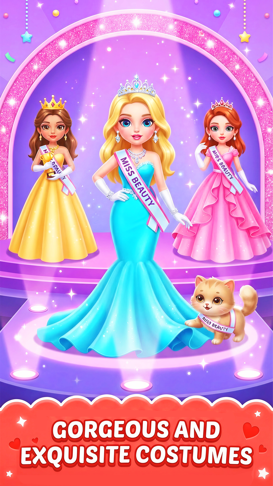 اسکرین شات 6 بازی Fashion Makeup: Salon&DressUp