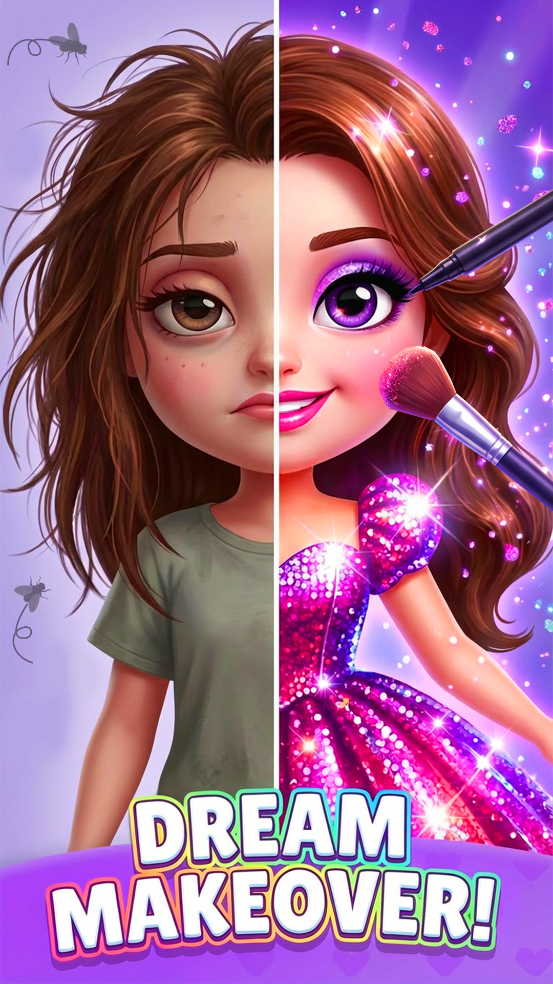 اسکرین شات 3 بازی Fashion Makeup: Salon&DressUp