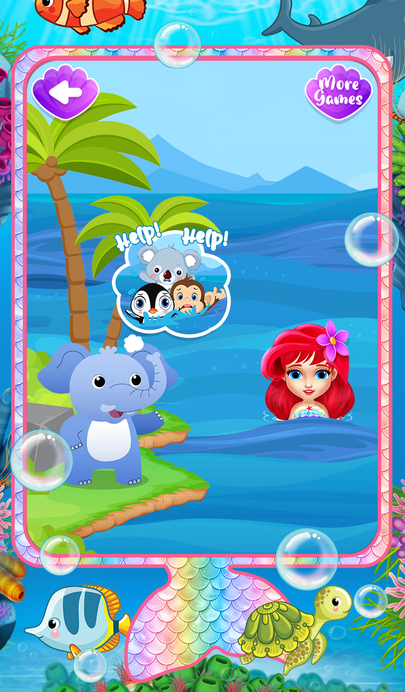 اسکرین شات 7 بازی Princess Mermaid Phone