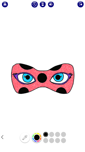 اسکرین شات 6 برنامه Ladybug Glitter Coloring Book