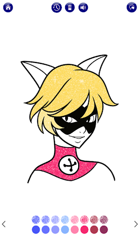 اسکرین شات 4 برنامه Ladybug Glitter Coloring Book