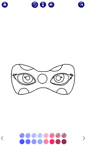 اسکرین شات 5 برنامه Ladybug Glitter Coloring Book