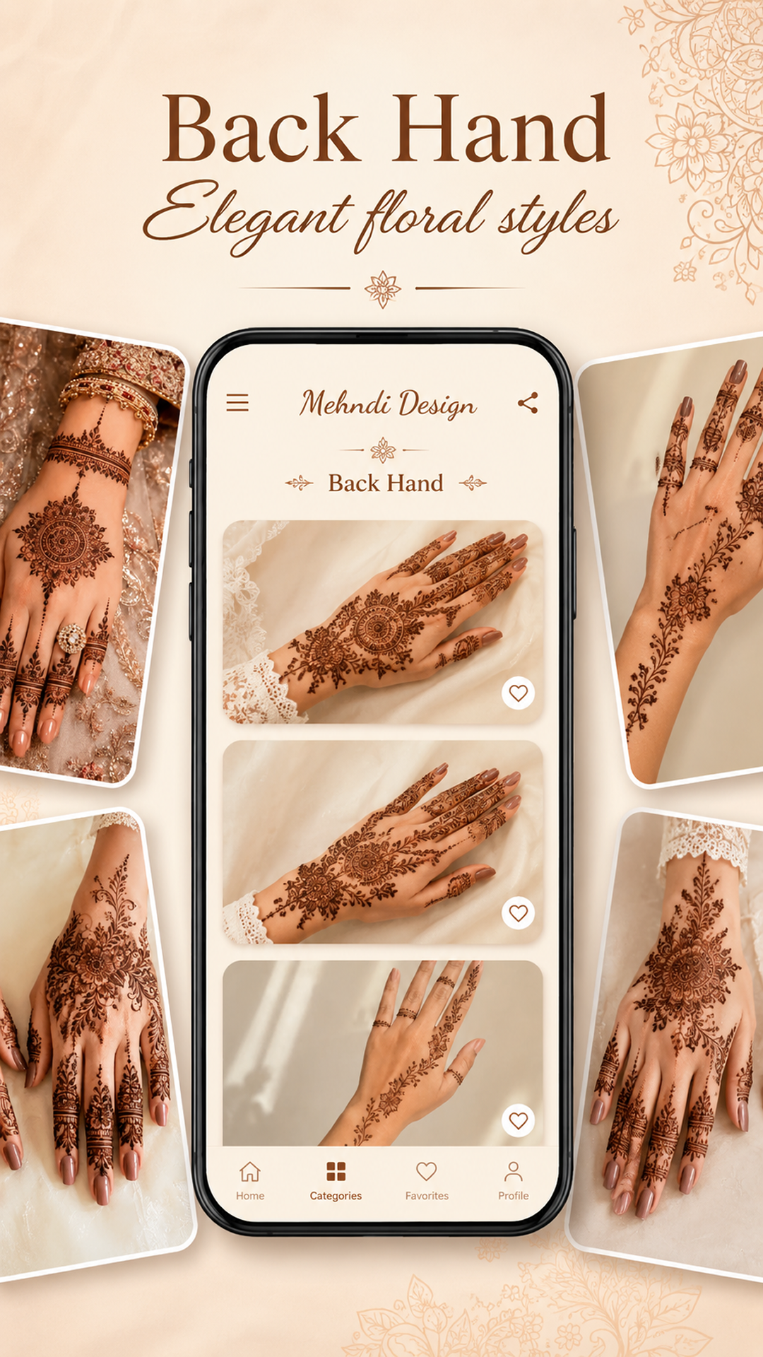 اسکرین شات 3 برنامه Mehendi Designs Henna Tattoos