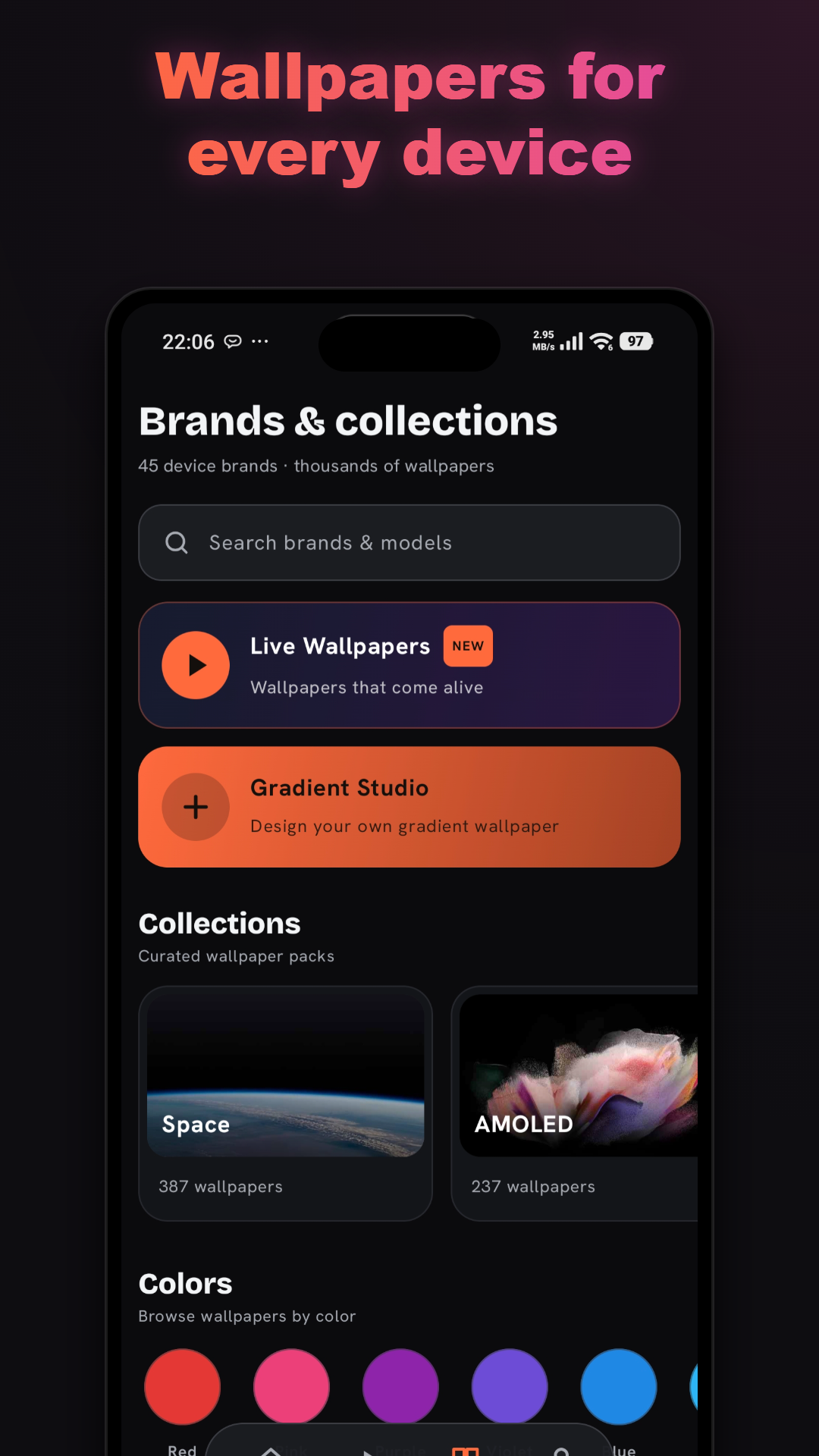 اسکرین شات 1 برنامه STOKiE: 4K & Live Wallpapers