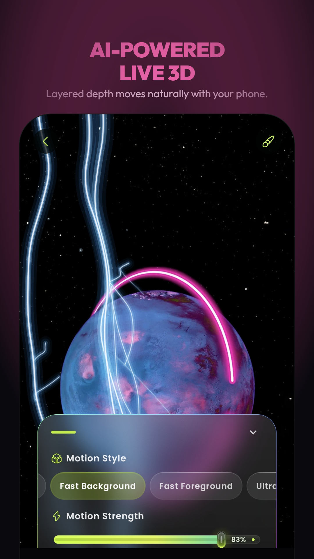 اسکرین شات 6 برنامه WallsPy 3D Parallax Wallpapers