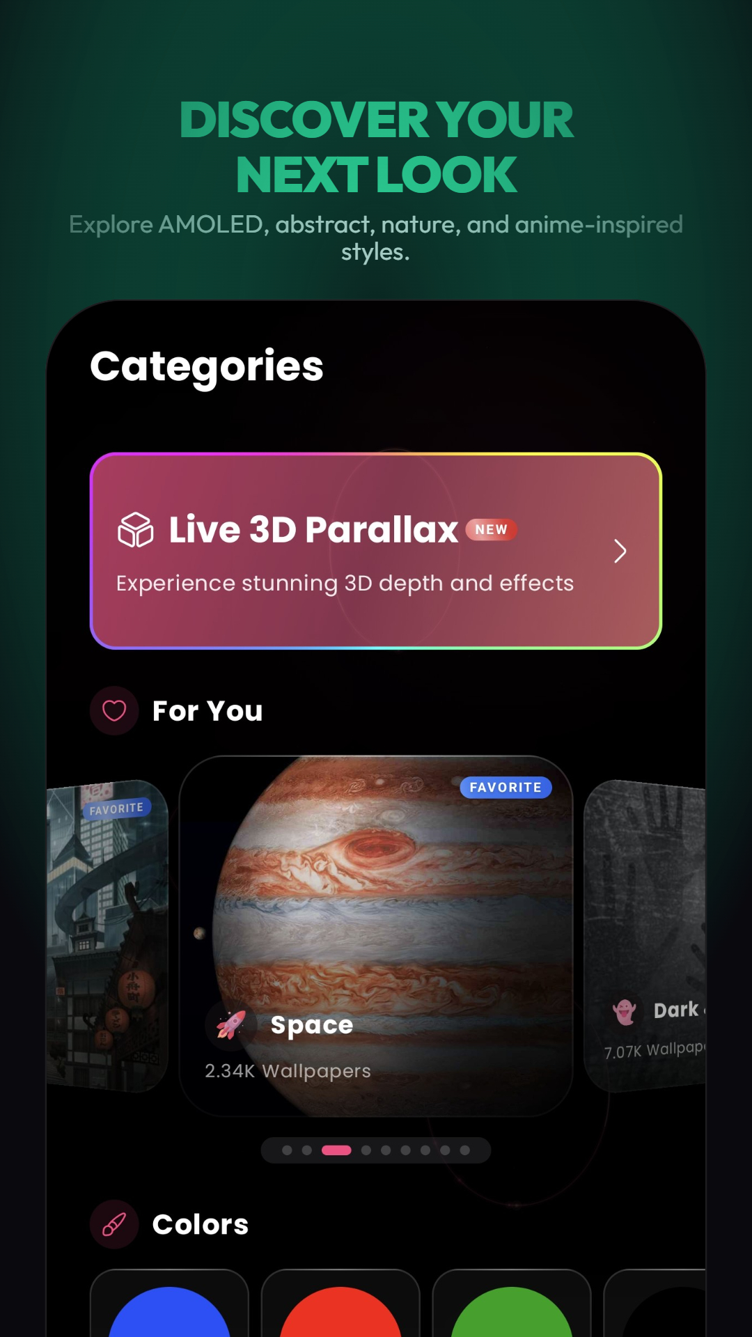 اسکرین شات 5 برنامه WallsPy 3D Parallax Wallpapers