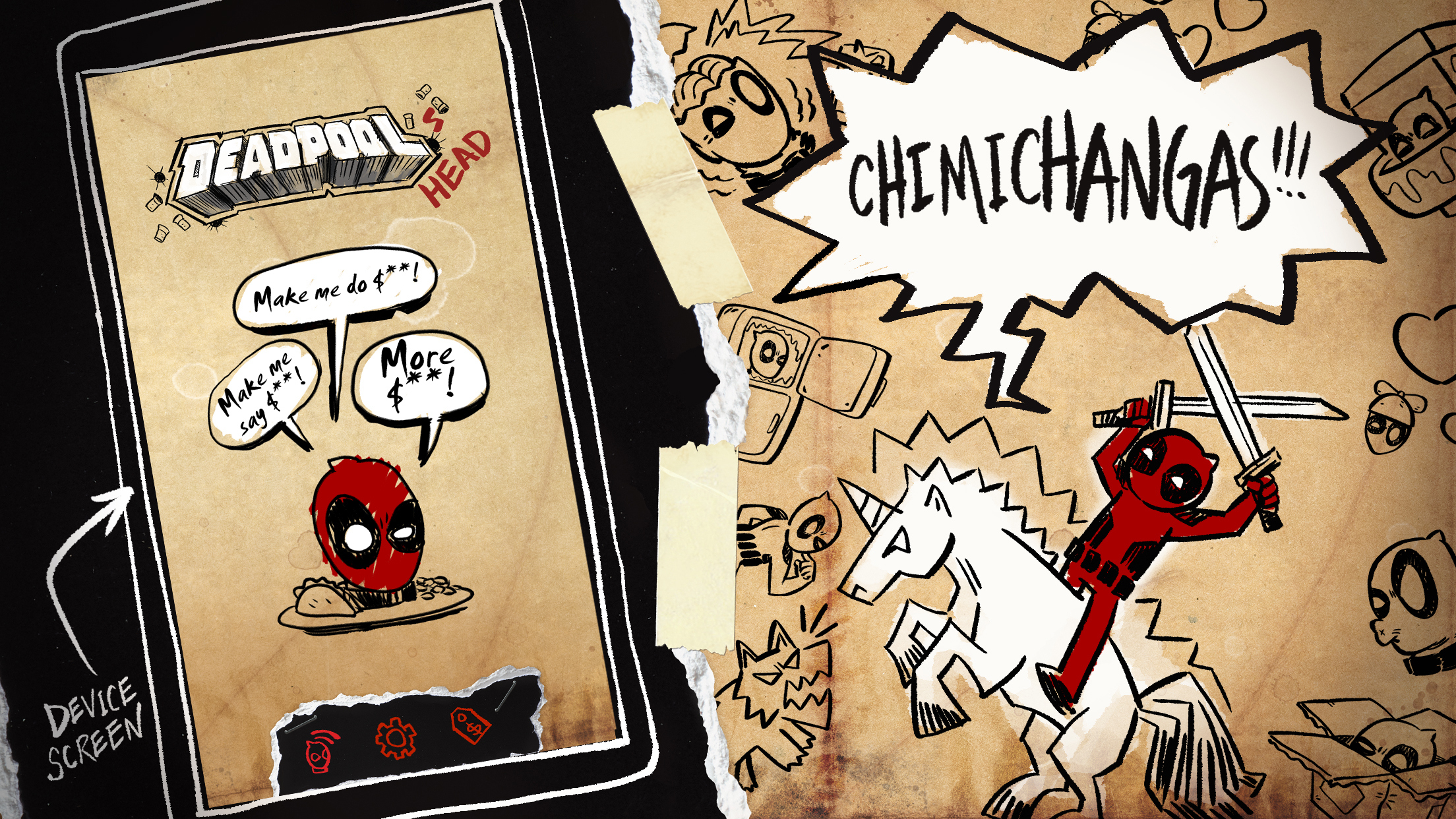 اسکرین شات 2 برنامه Deadpool's Head