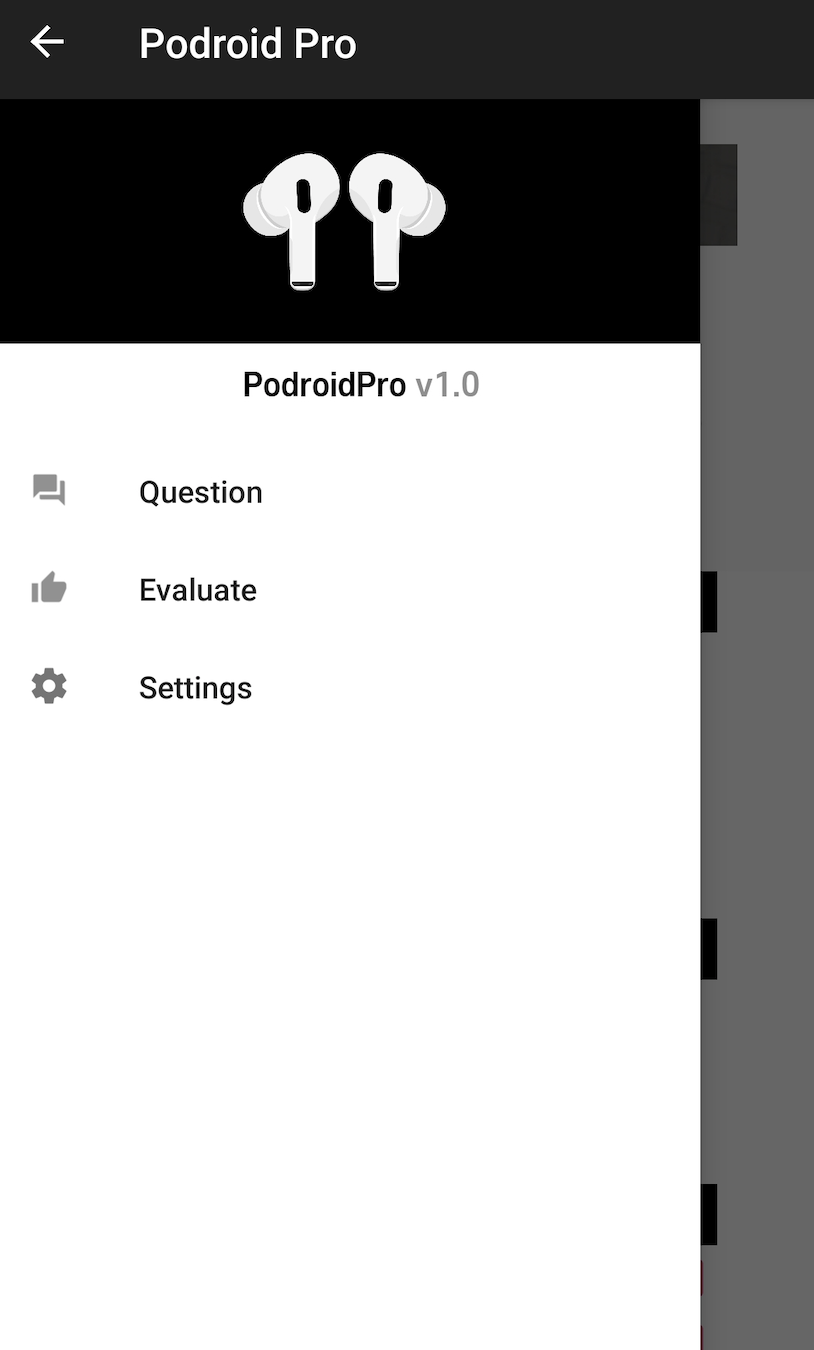 اسکرین شات 6 برنامه Podroid Pro(Using Airpod pro on android)
